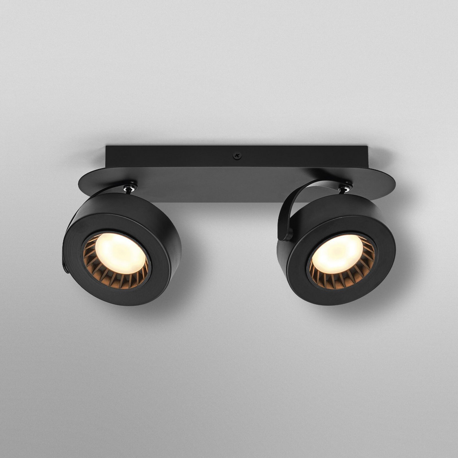 OSRAM LED-Deckenstrahler VENUS schwarz 2-flg. Metall 3.000 K