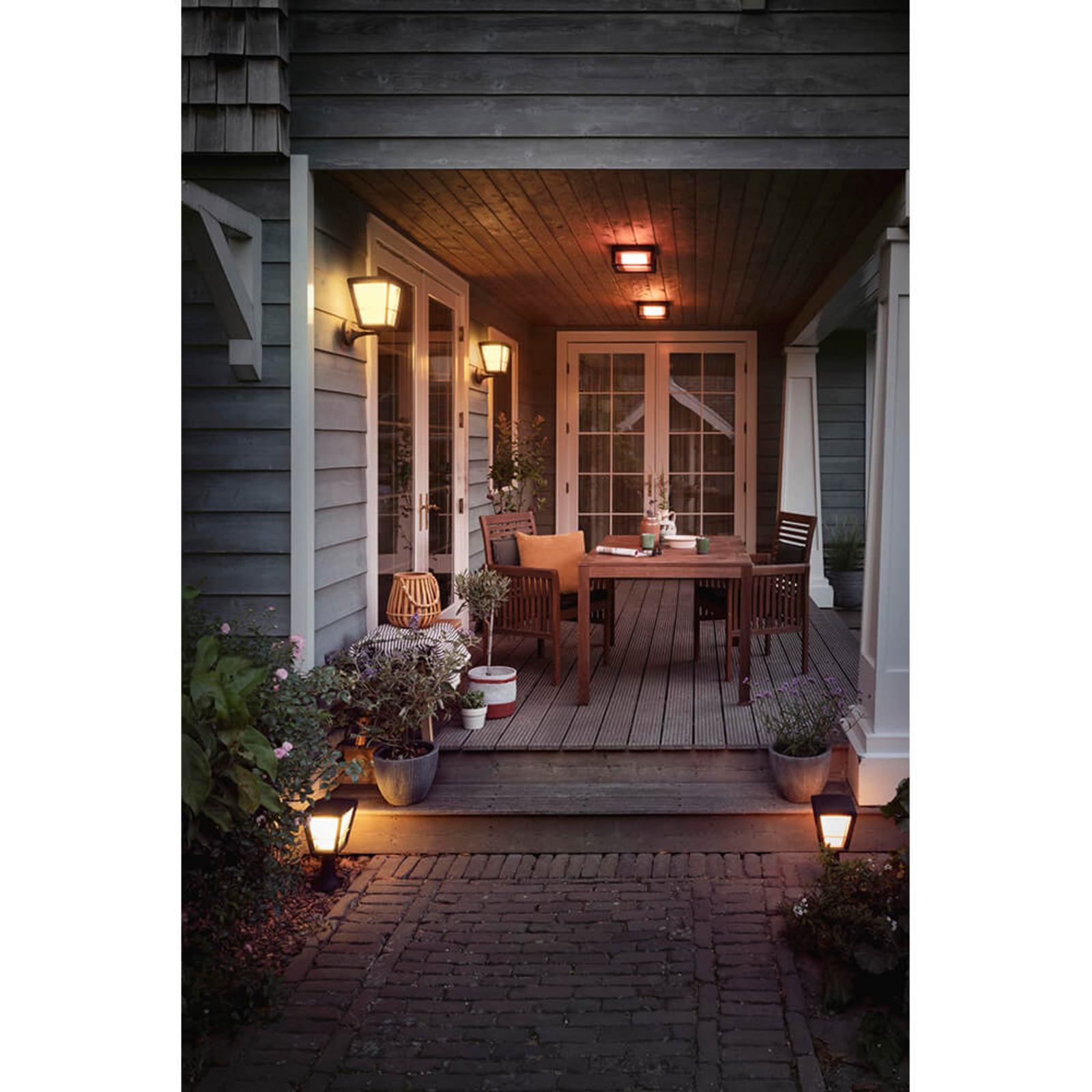 Econic Lampadare Exterior High White/Color Amb. - Philips Hue