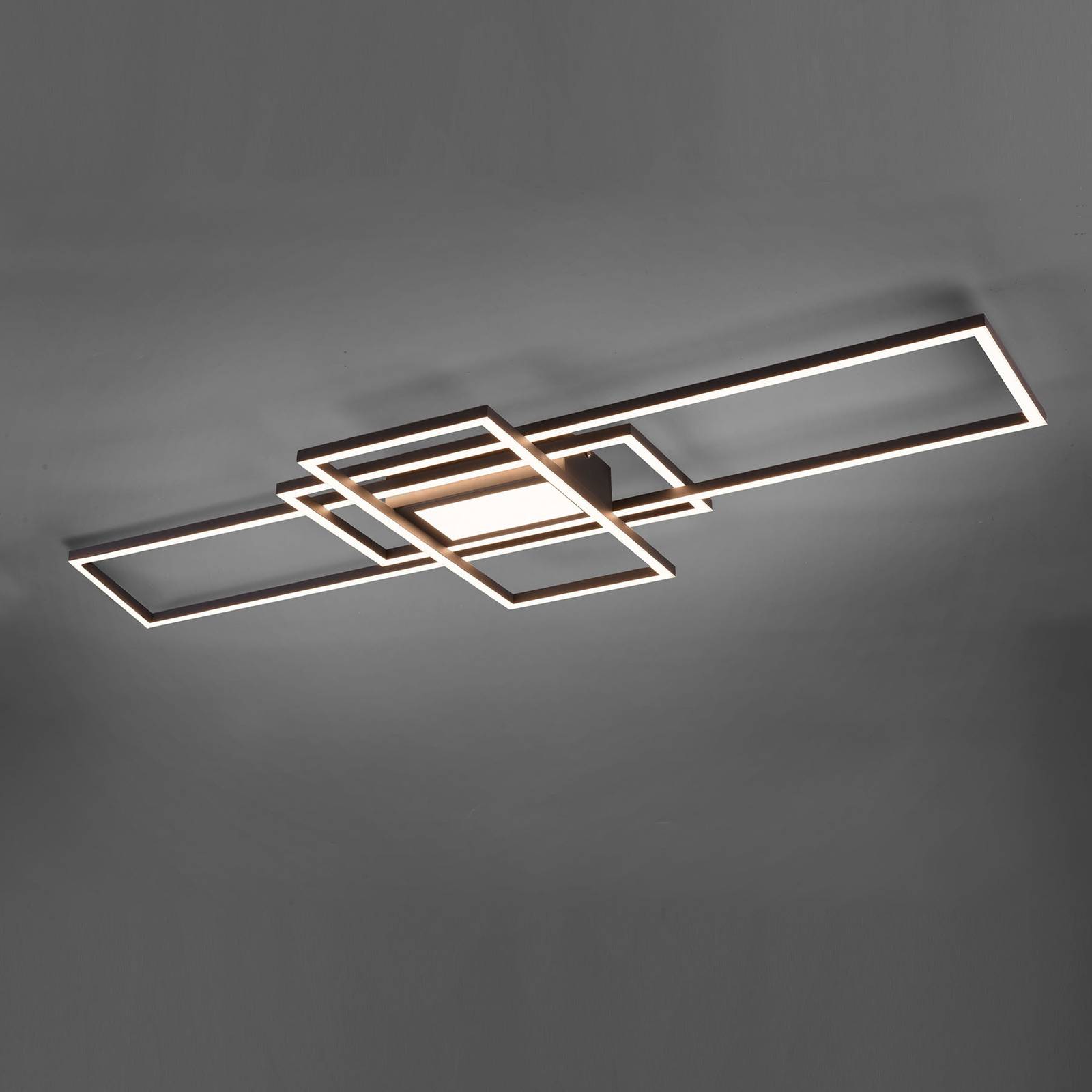 Trio Lighting Irvine LED-taklampa 3.000-6.500 K antracit