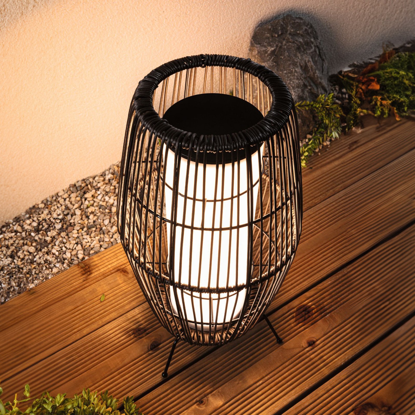 Paulmann Plug & Shine LED-Leuchte Basket RGBW, 40 cm, ZigBee