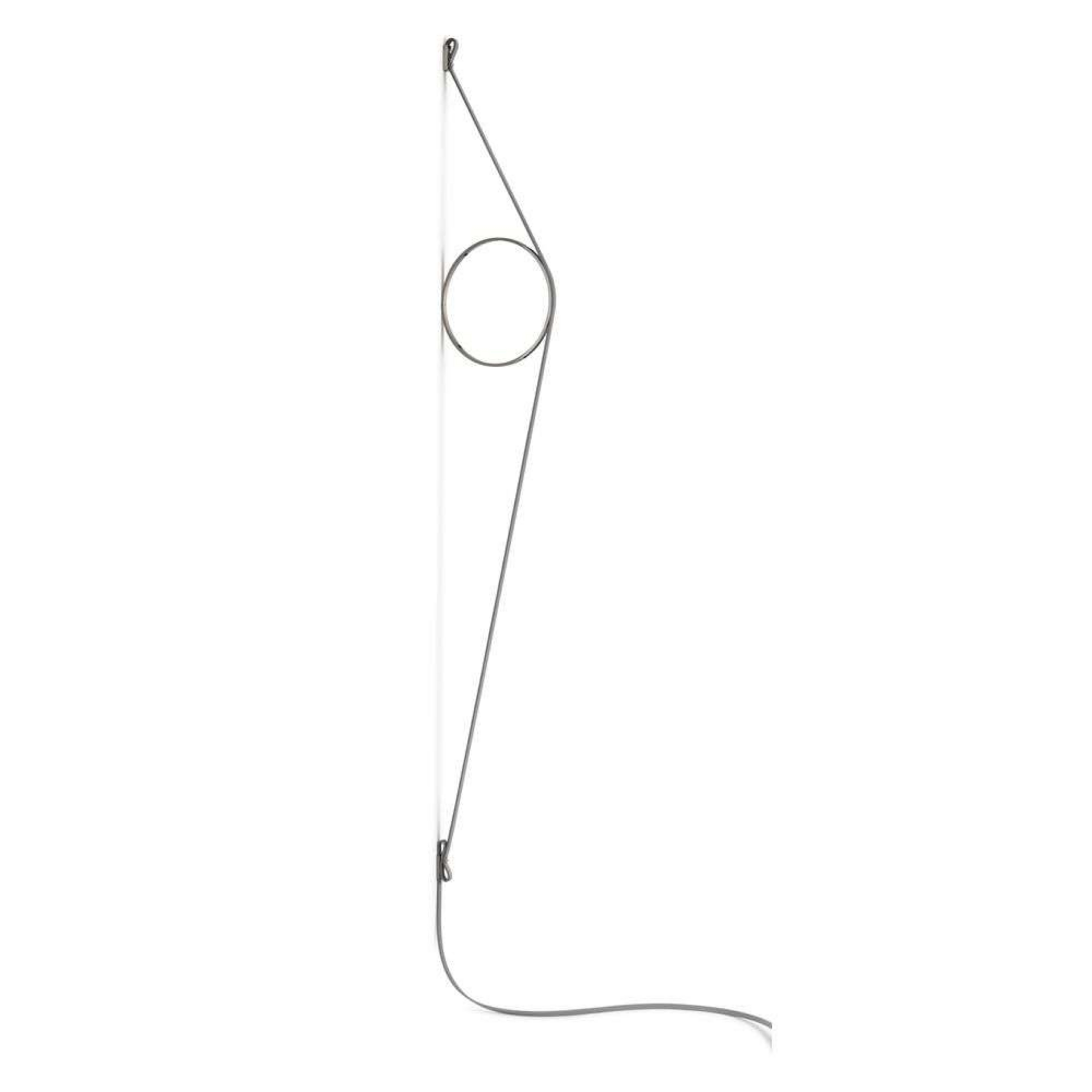 Wirering Wandleuchte Grau/Schwarz - Flos