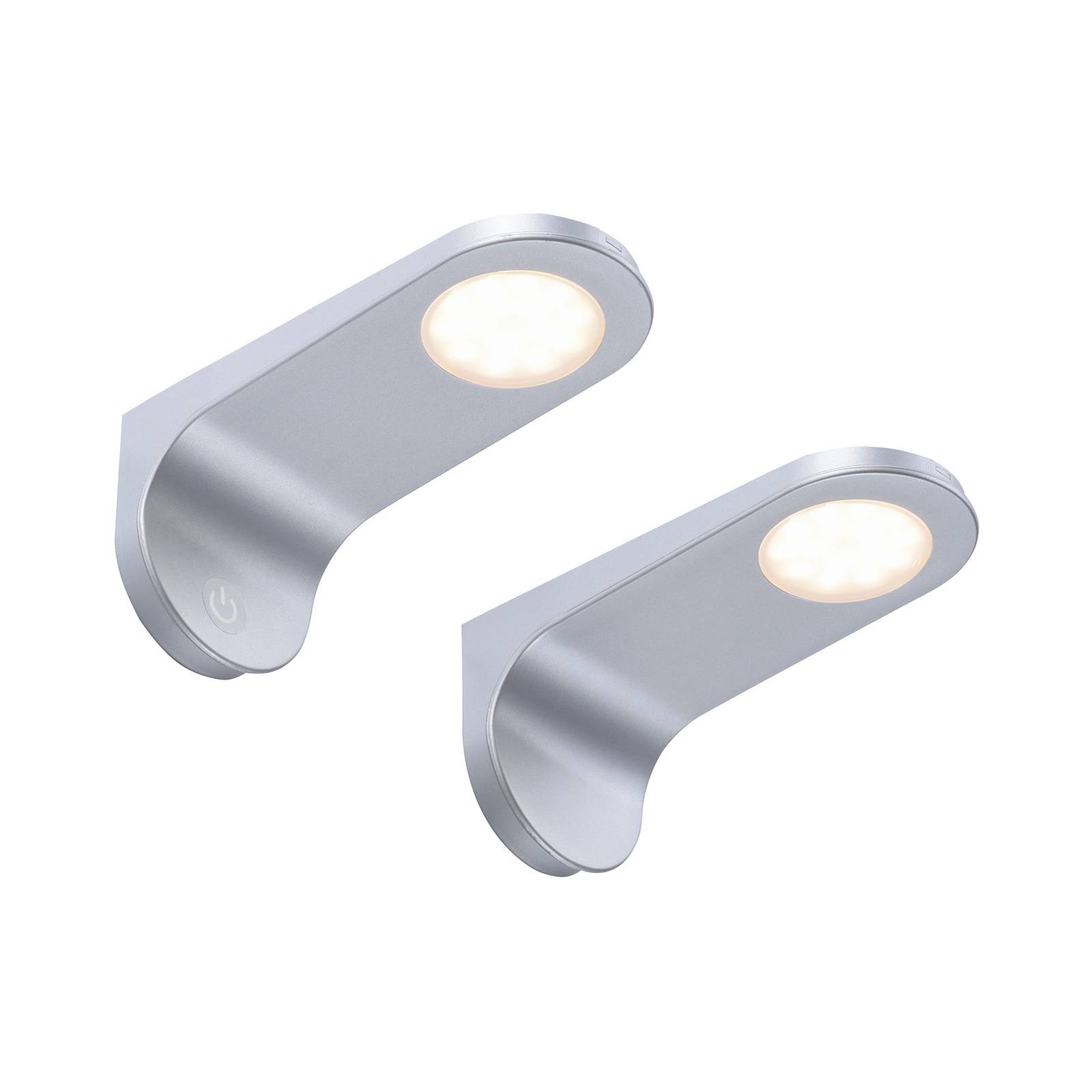 Lampe sous meuble LED Amon lot de 2 ronde