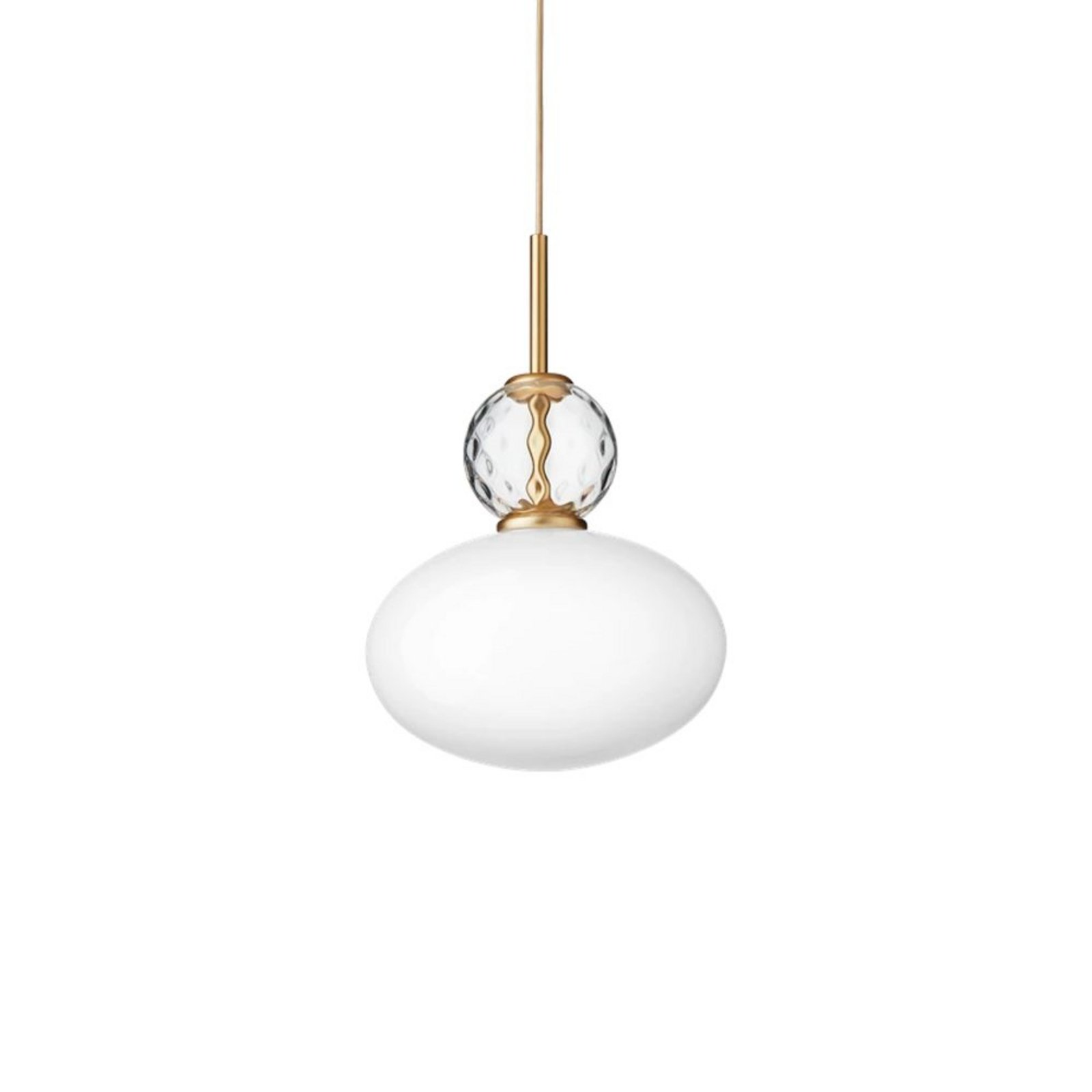 Rizzatto 32 Lustră Pendul Opal/Satin Brass - Nuura