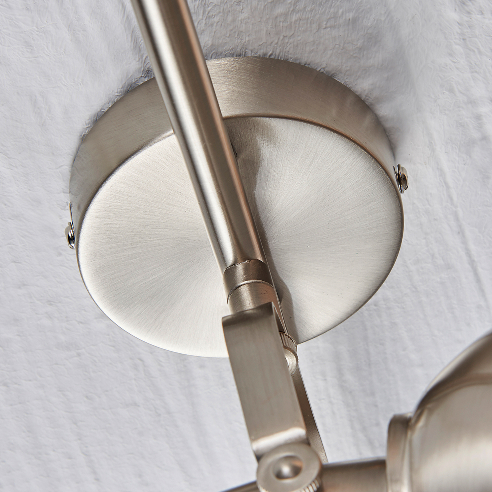 Deckenlampe Julin mit drei Schirmen in Nickel
