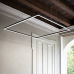 Ideal Lux LED-Pendel Oracle Slim 90 x 90 cm schwarz 3.000 K