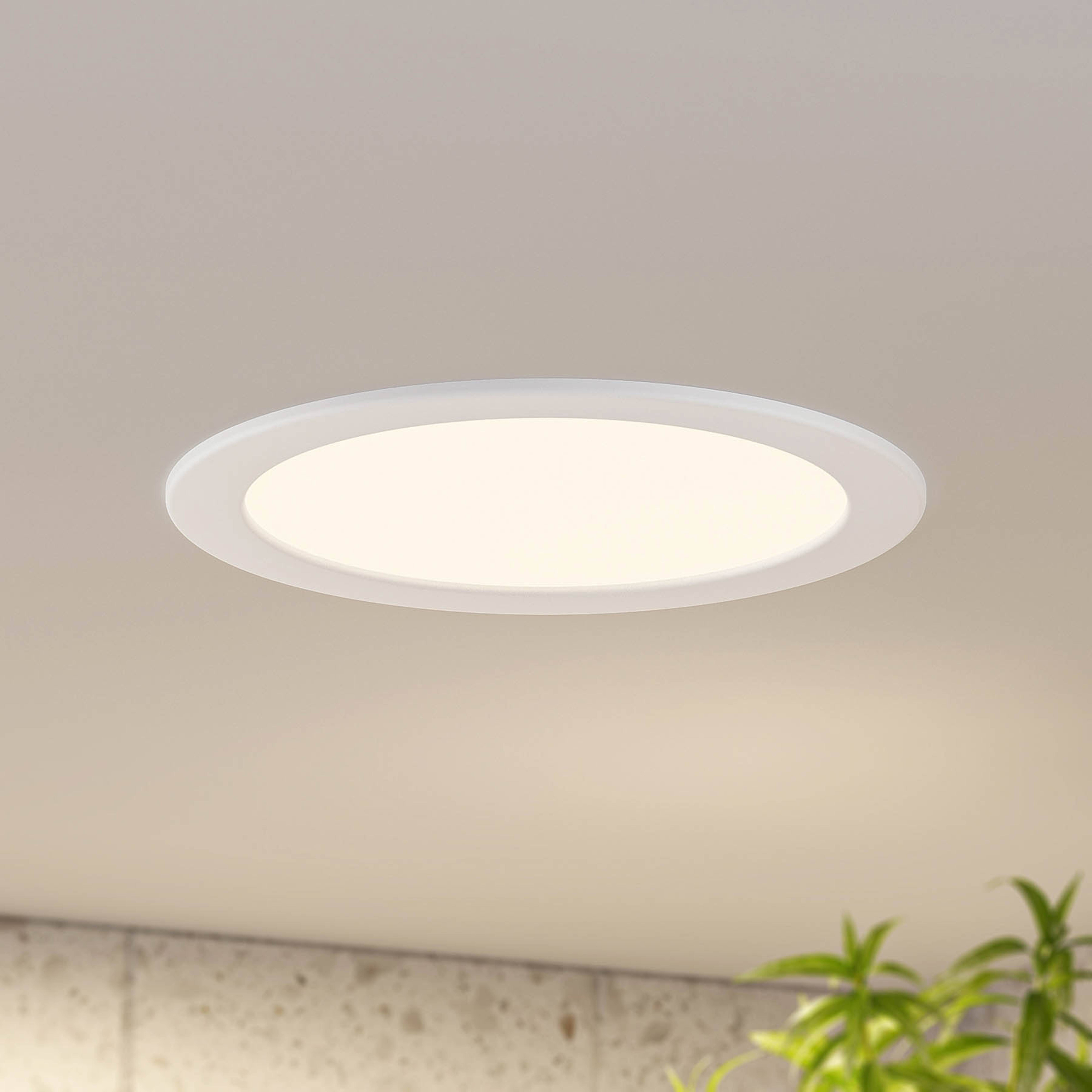 Prios LED inbouwlamp Cadance, wit, 24 cm, dimbaar