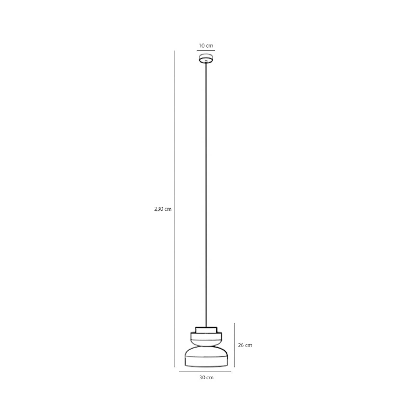 Dalia-riippuvalaisin sininen metallinen varjostin 30 cm