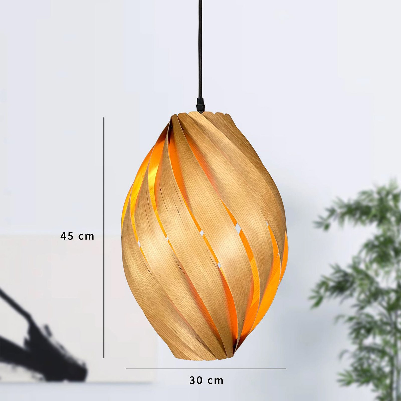 Gofurnit Ardere lampa wisząca wiśniowa, 45 cm
