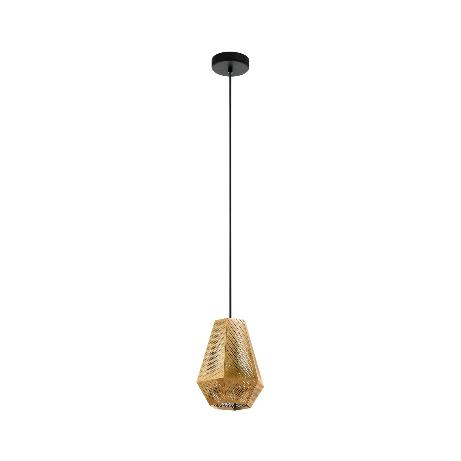 Hängeleuchte Chiavica, messing, 1-flammig