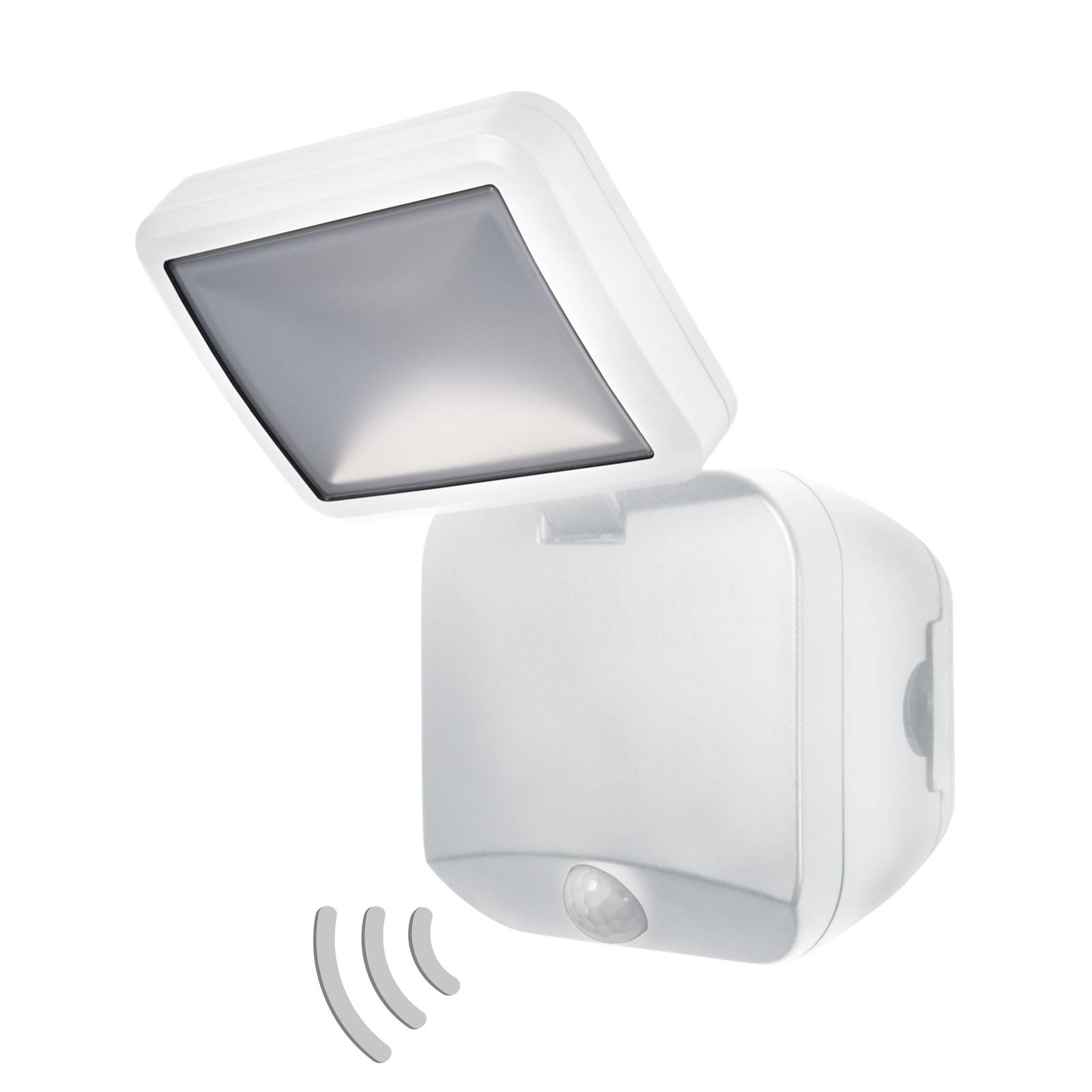 Battery Spotlight outdoor wall light 1bulb white Lights.co.uk