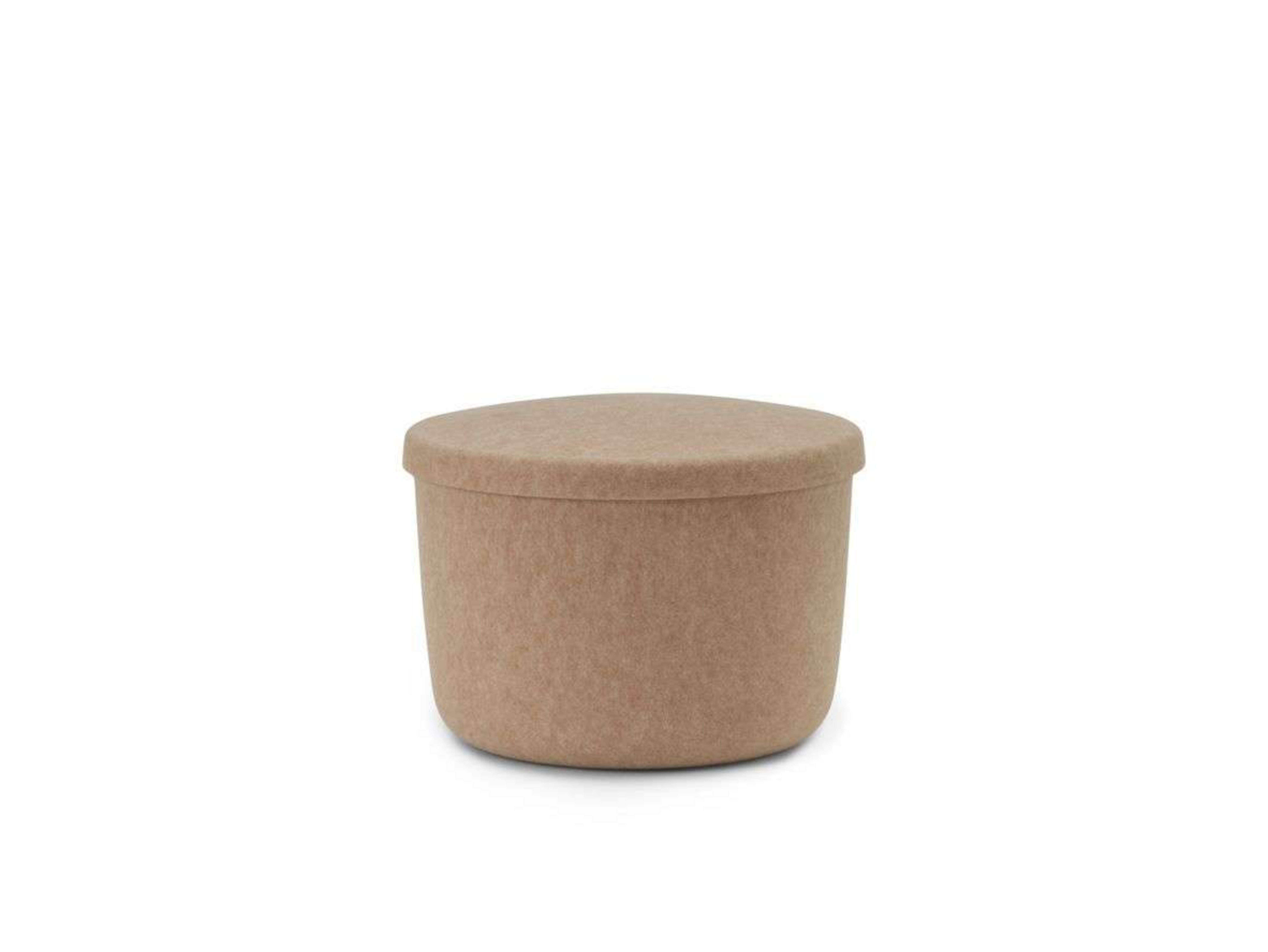 Hide Storage Pouf Small Sable - Normann Copenhagen