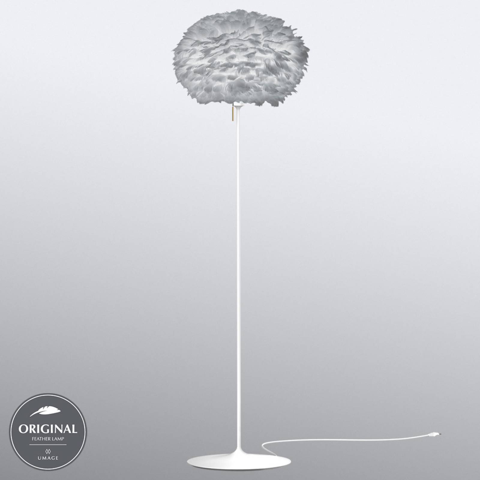 UMAGE Eos medium lampadaire gris clair