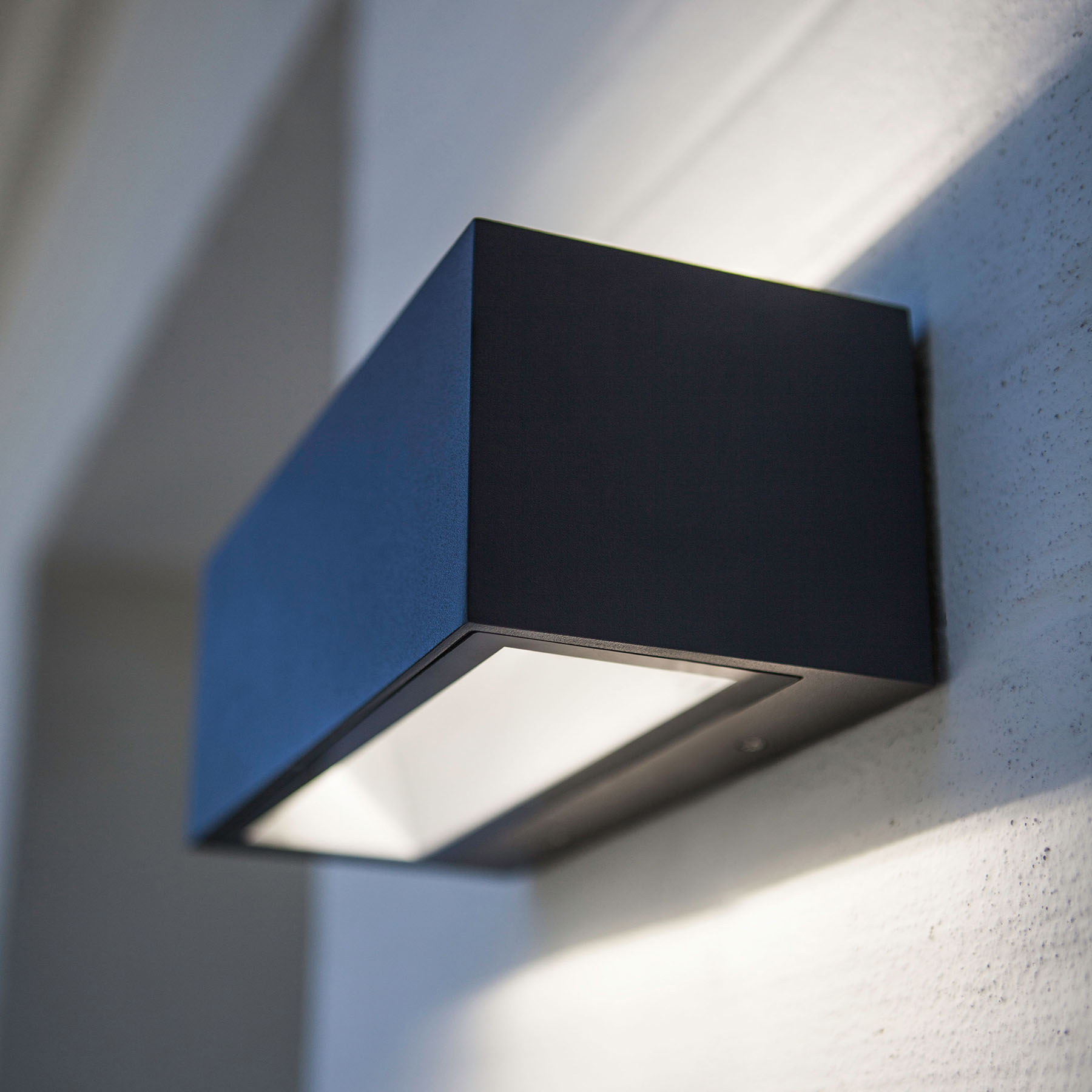 Eco-Light Gemini væglampe, antracit, 32 cm, 4.000 K - udendørslamper
