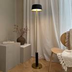 Dyberg Larsen LED rechargeable floor lamp Yoyo, black, height 125 cm