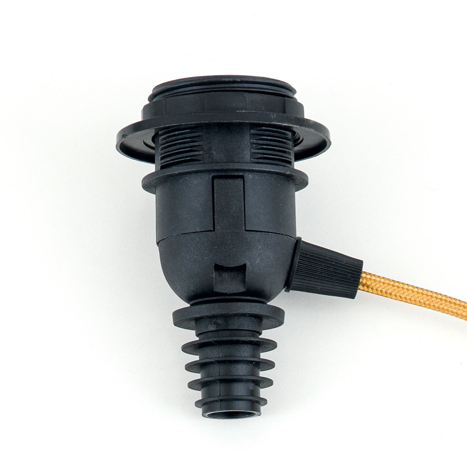 Oprawa żarówki E27 BOTTLE, kabel złoty, długość 200 cm