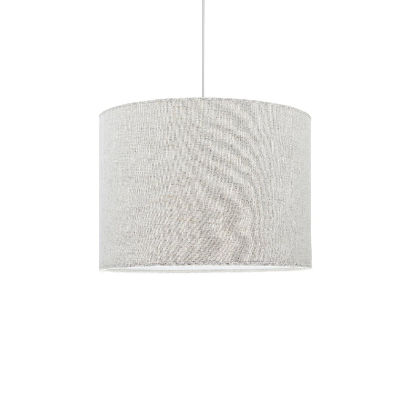 PR Home hanglamp Sara, lichtbeige, Ø 35 cm, linnen textiel