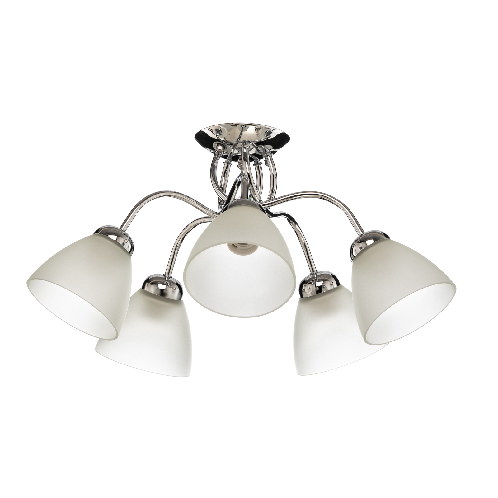 Plafondlamp Miranda, 5-lamps, chroom