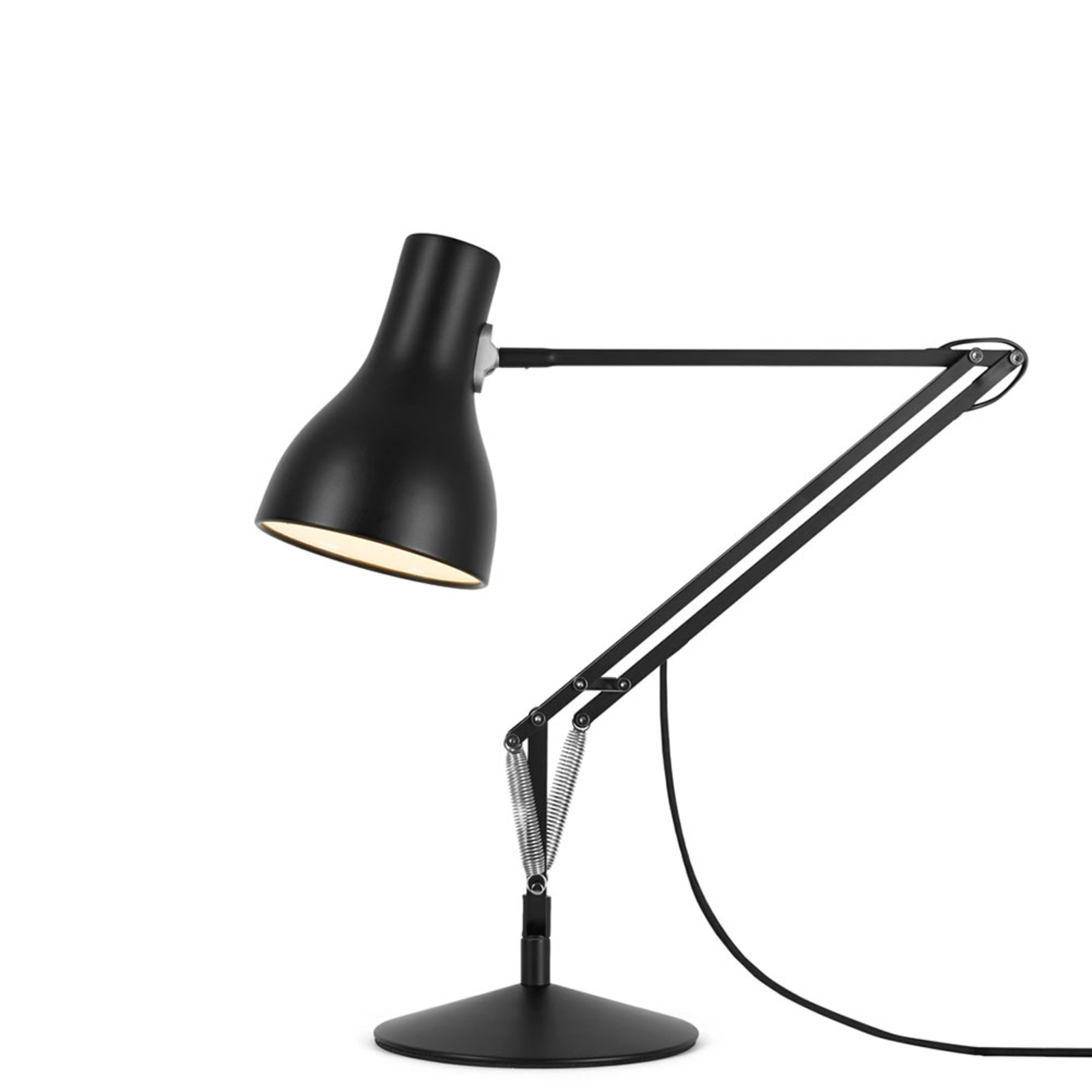 Anglepoise Type 75 stolná lampa zamatová čierna