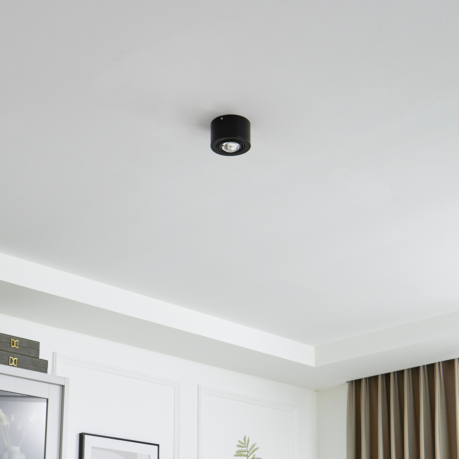 Lindby Downlight Jyla, 1-punktowa, czarna matowa, GX53 Lindby Downlight Jyla, 1-punktowa, czarna matowa, GX53