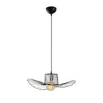 Hängeleuchte Tel, schwarz, Ø 50 cm, Metall