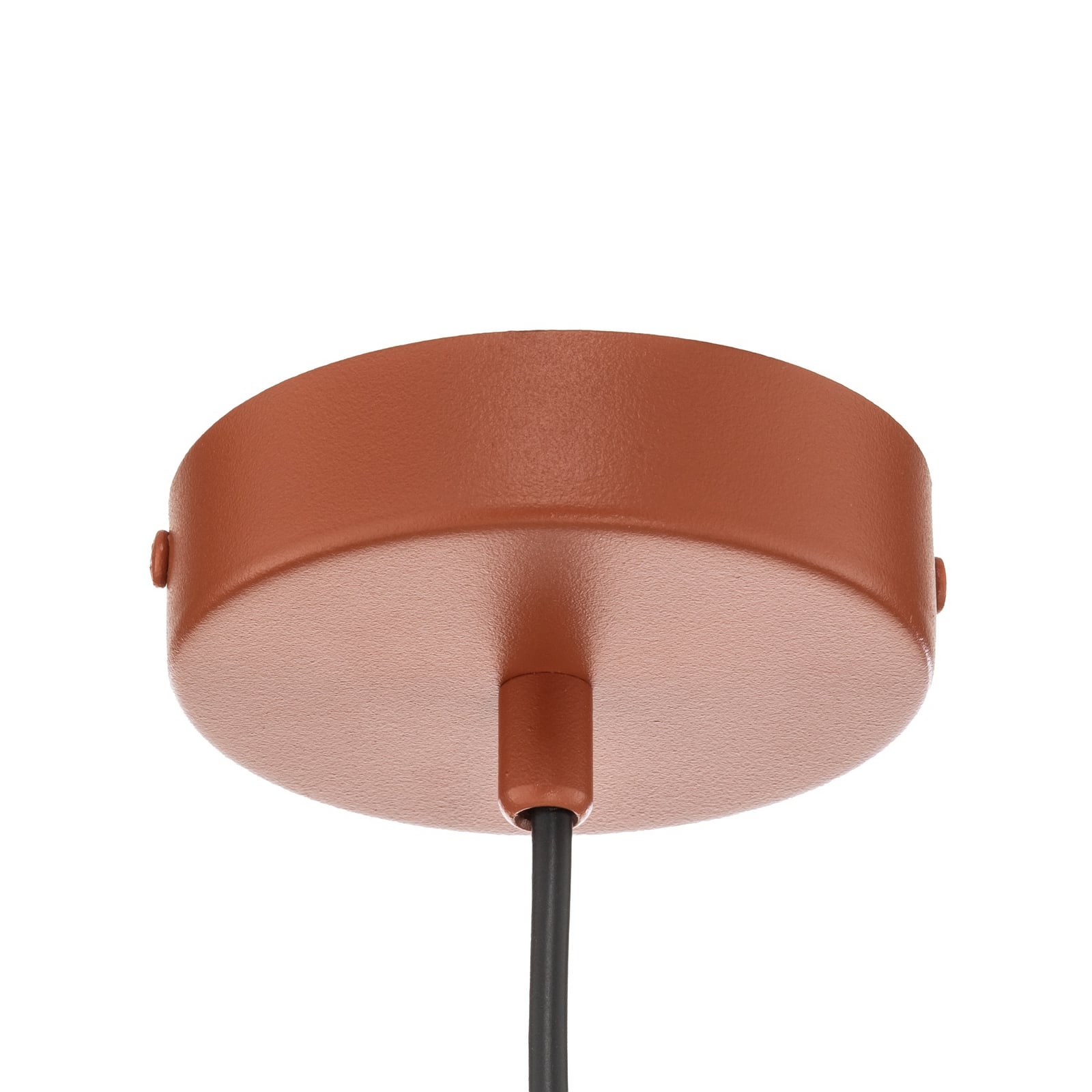 Lampă suspendată Vitrum rotundă, roșie, cilindrică, Ø 27 cm