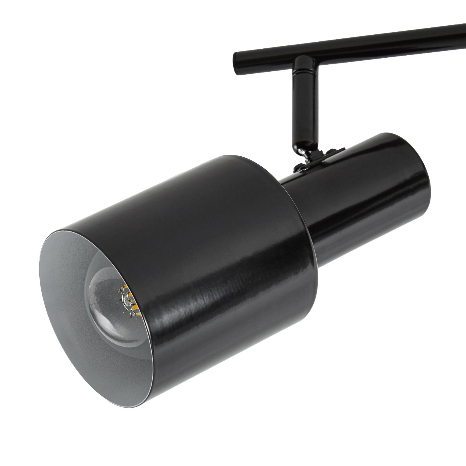 Spot pour plafond Lindby Ovelia, noir, 80 cm, à 4 lampes, E27 Spot pour plafond Lindby Ovelia, noir, 80 cm, à 4 lampes, E27