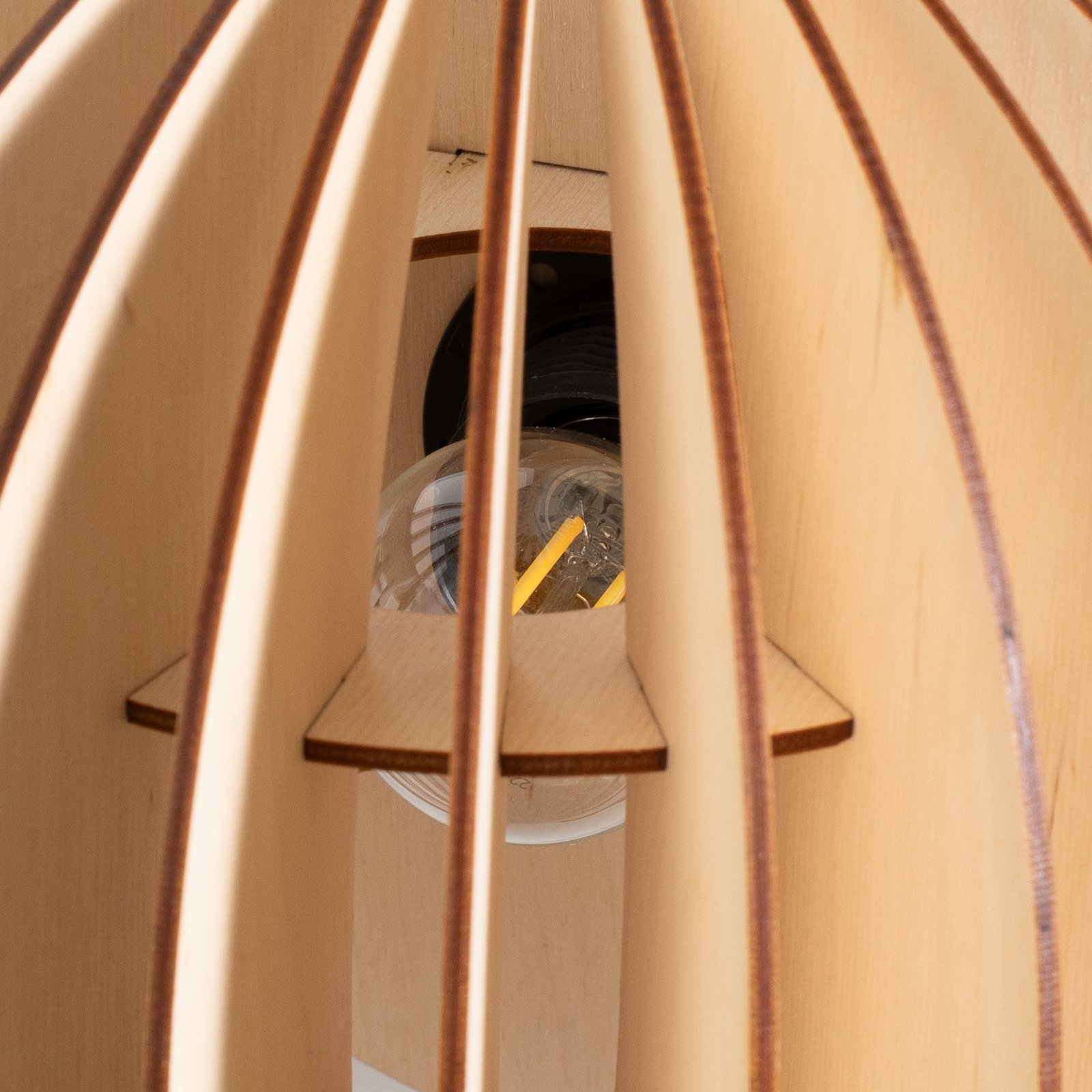 Aplique de pared Clay, Ø 23 cm, contrachapado de abedul, empotrada, E27 Aplique de pared Clay, Ø 23 cm, contrachapado de abedul, empotrada, E27