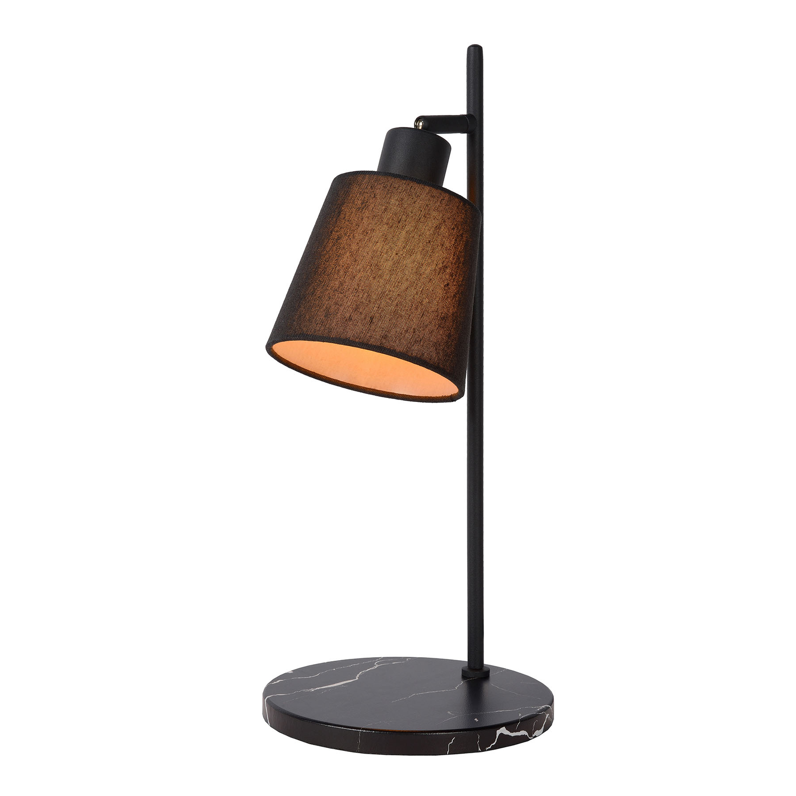 Pippa bordlampe med tekstilskjerm, svart