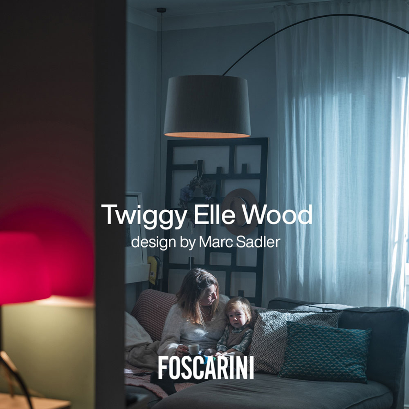 Foscarini Twiggy Wood MyLight floor lamp CCT black