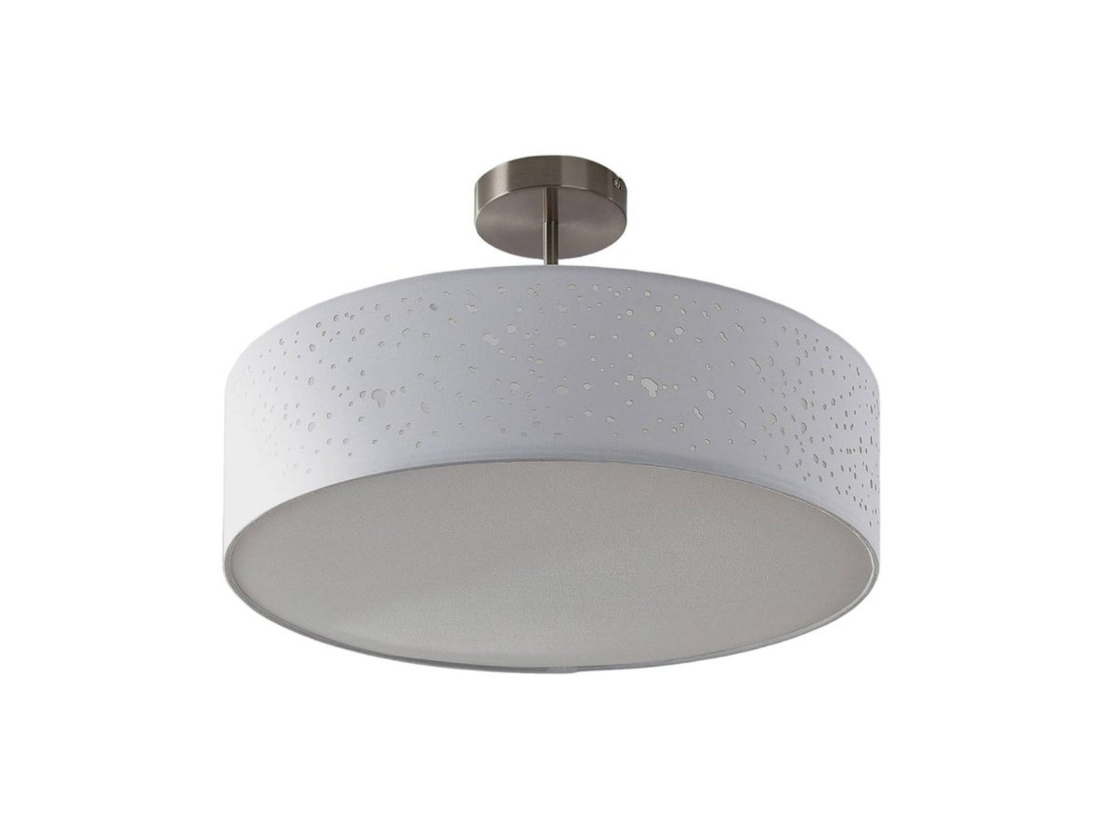 Umma Plafond H30 White/Satin Nickel - Lindby