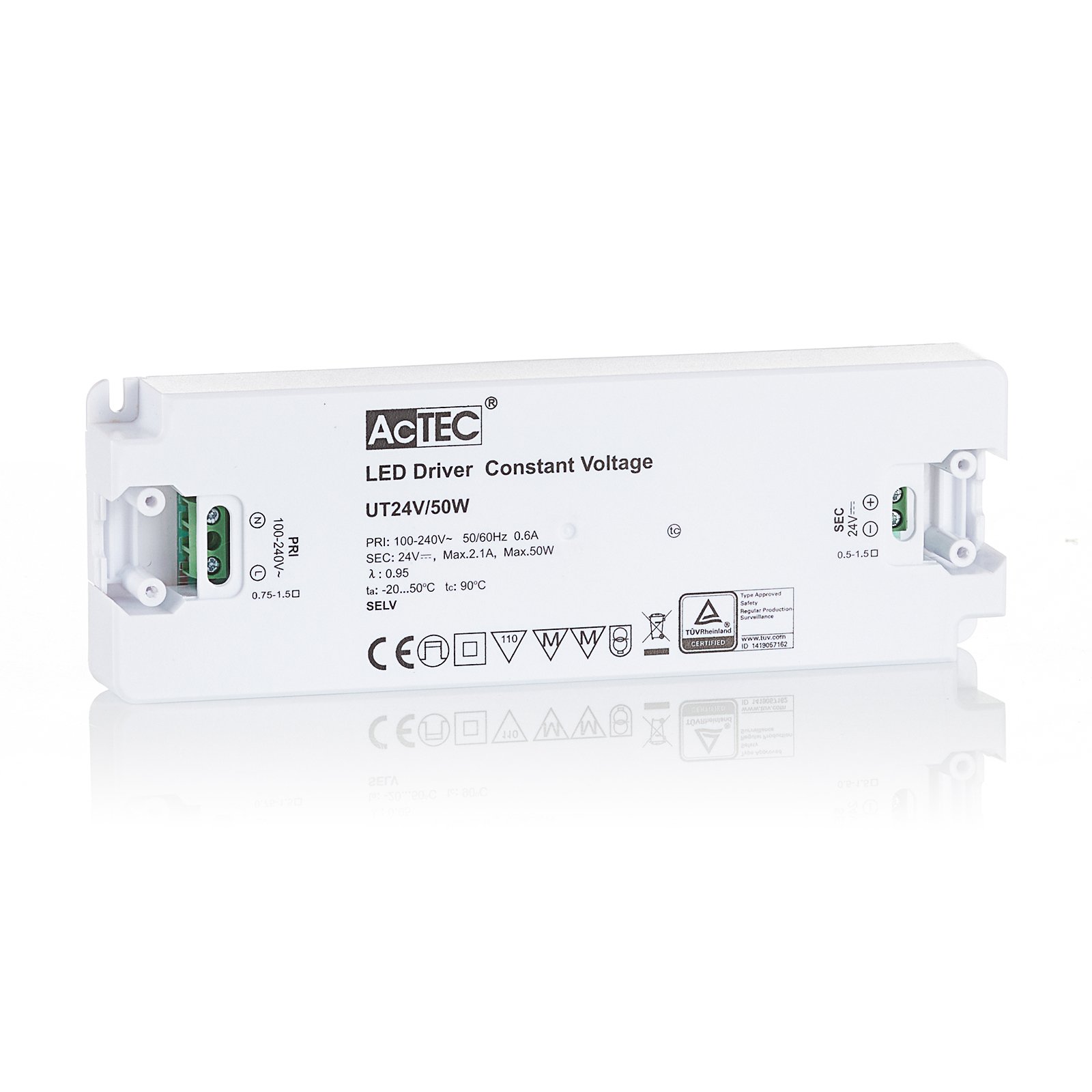 AcTEC Slim -LED-muuntaja CV 24V, 50W