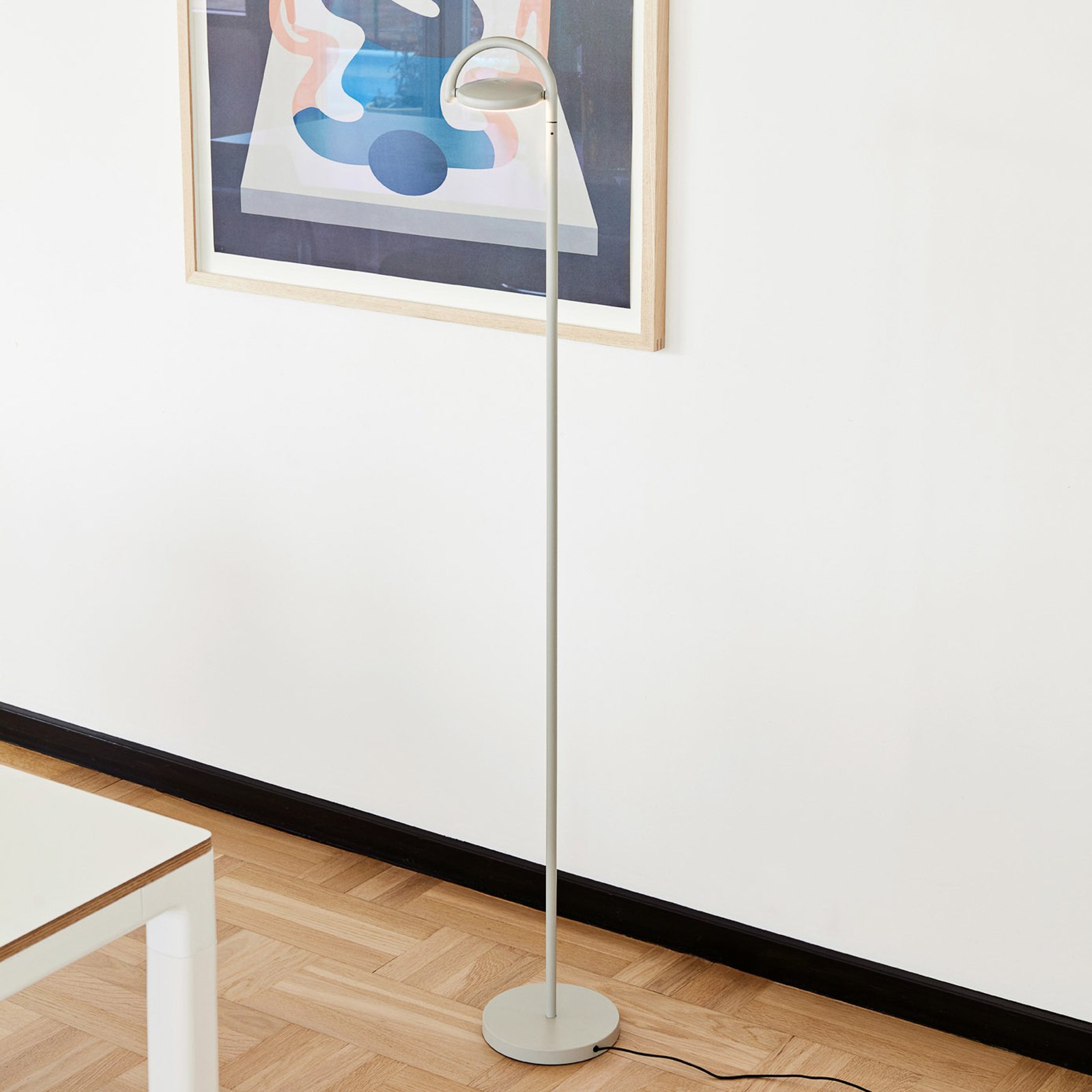 Marselis Floor Lamp Ash grey - HAY