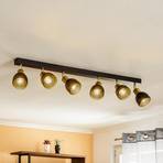 Spot pour plafond Frano, à 6 lampes noir/doré