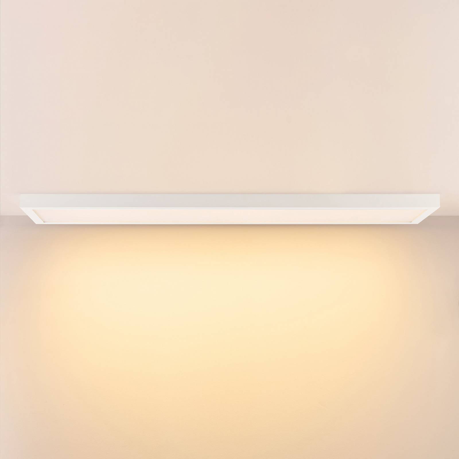 Panel LED PRO OFFICE SANO, 153 x 33 cm, ściemniany, biały metal CCT