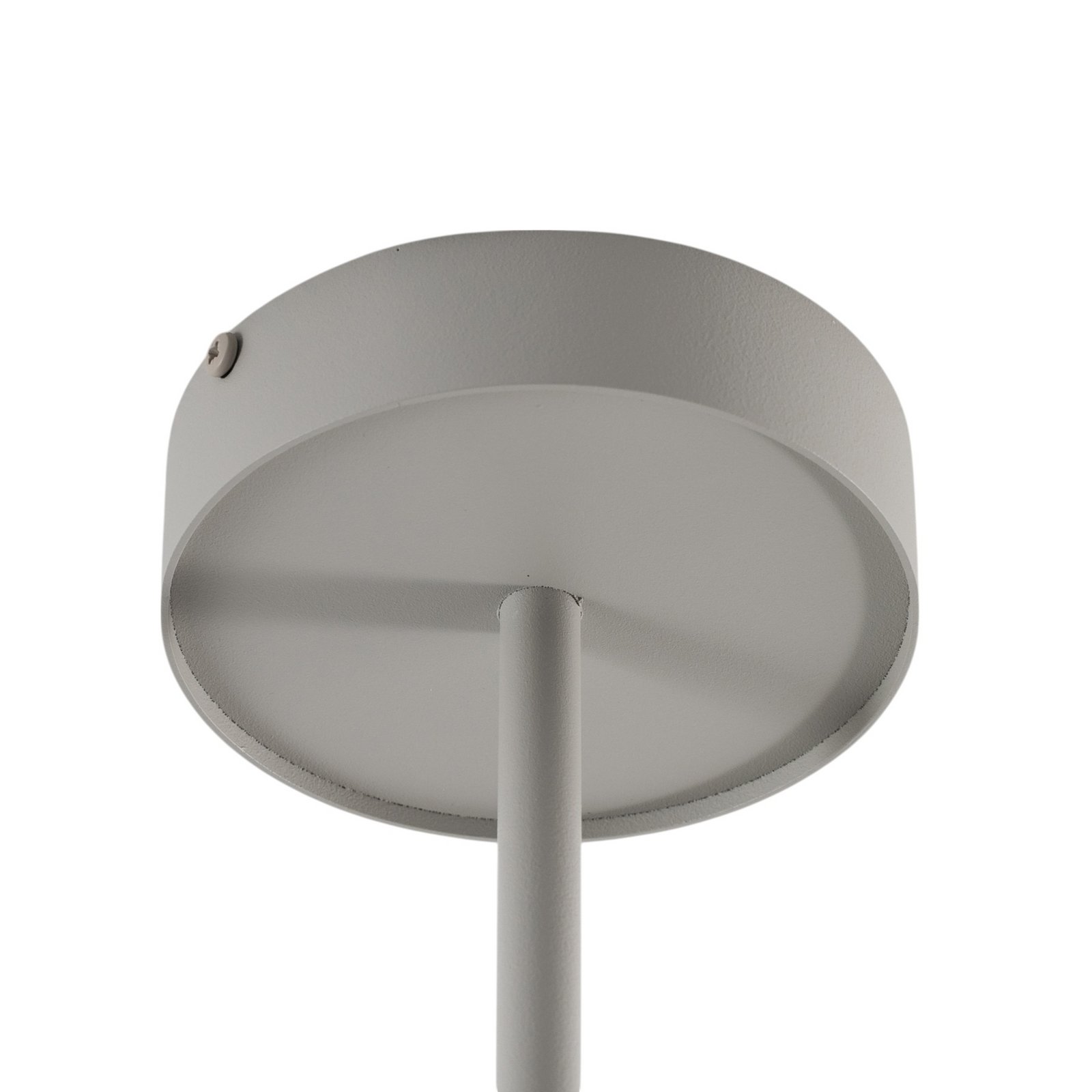 Leda 3 downlight, taupe, 3-bulb, steel, GU10, height 76 cm
