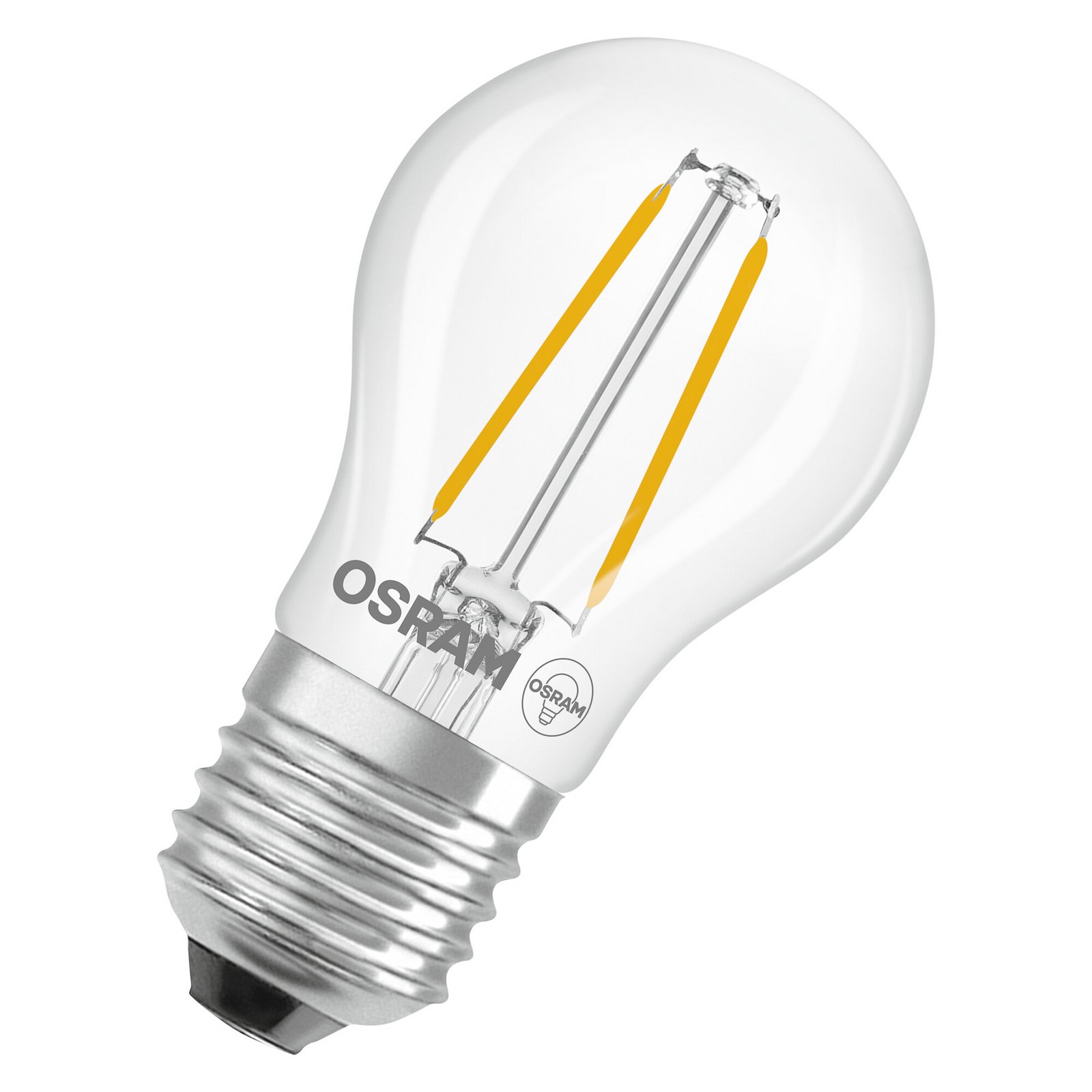 OSRAM LED-Leuchtmittel Tropfen P45, E27 1 W Filament 2.700 K