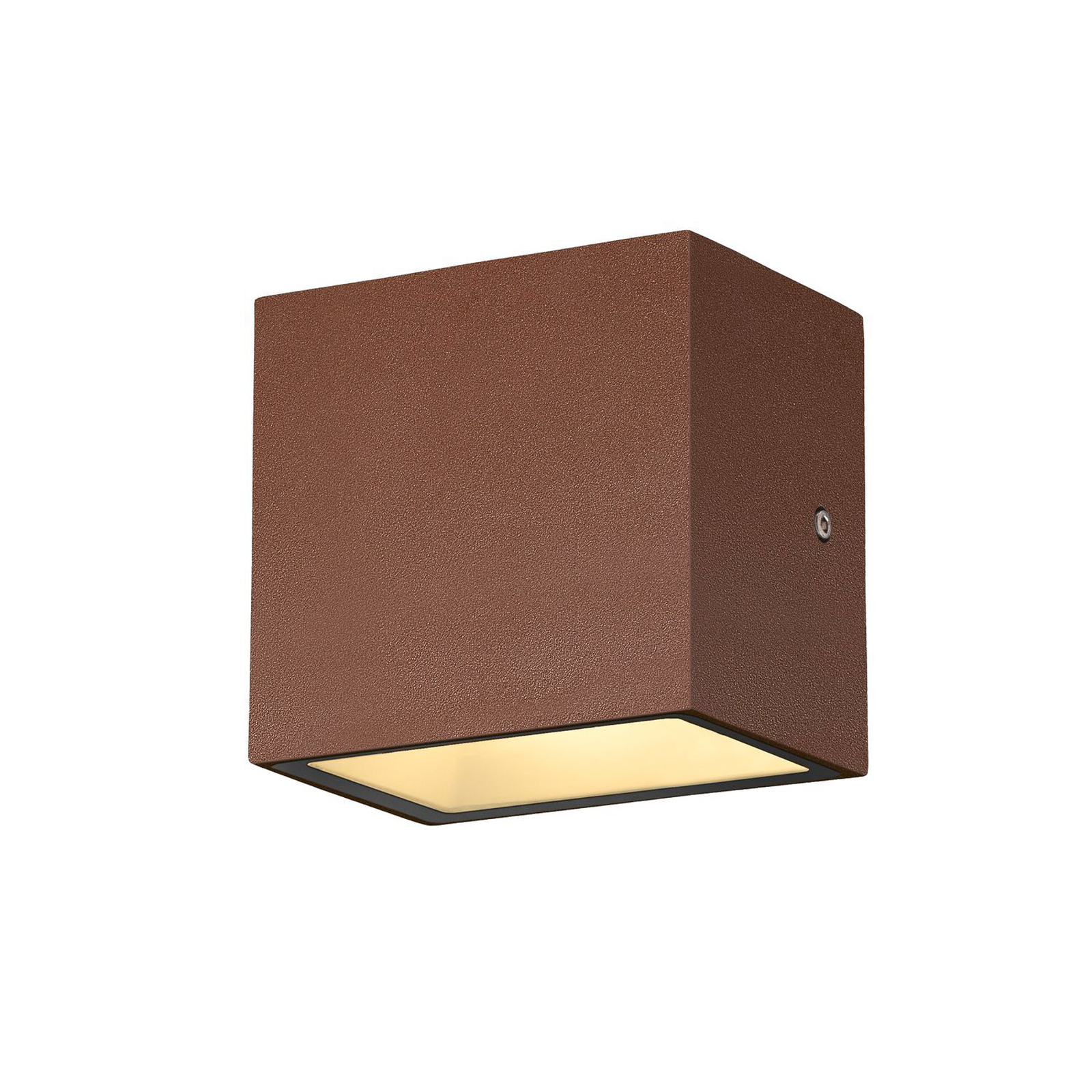 SLV Sitra Single LED outdoor wall light down, rust