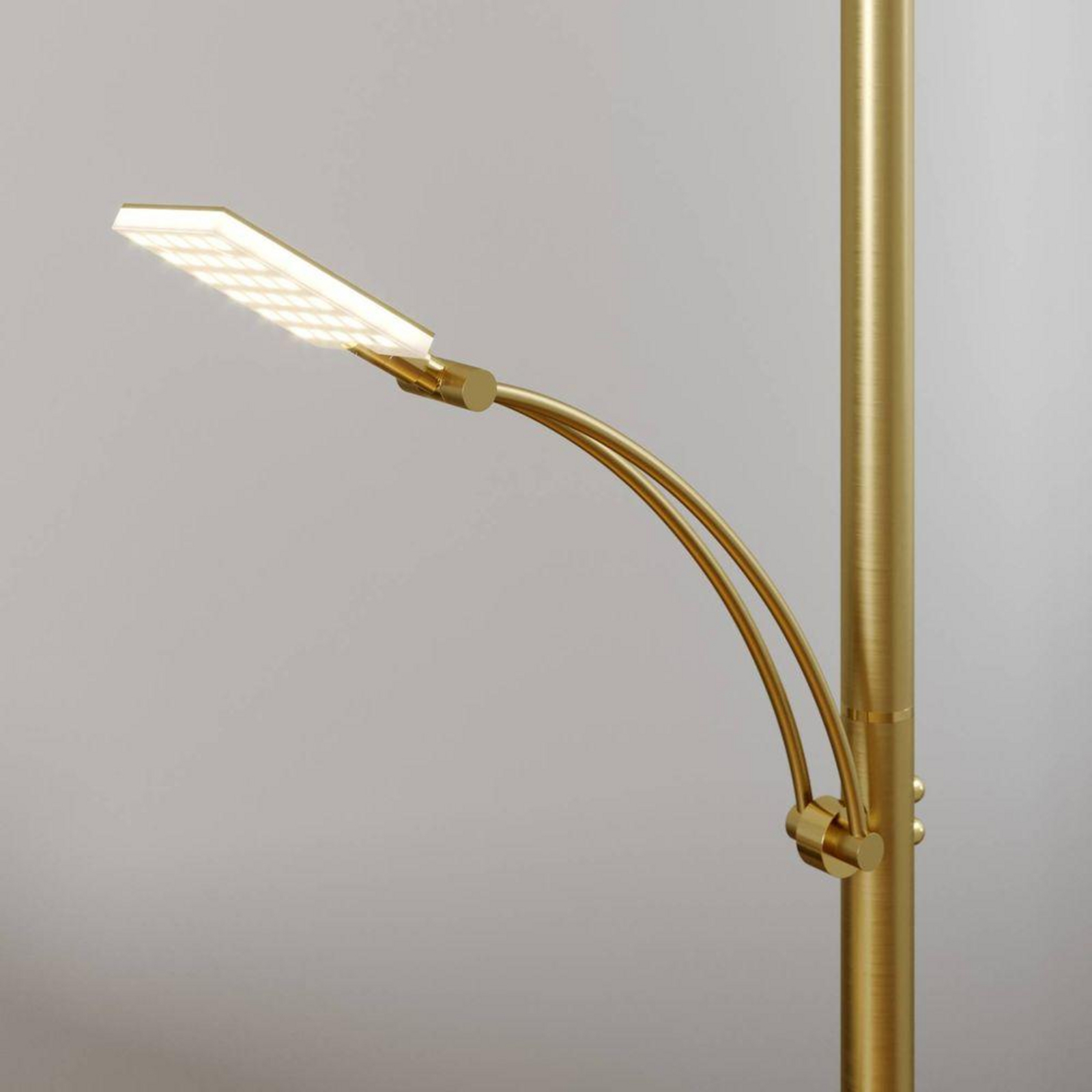 Parthena LED Stojaca Lampa Brass - Lucande