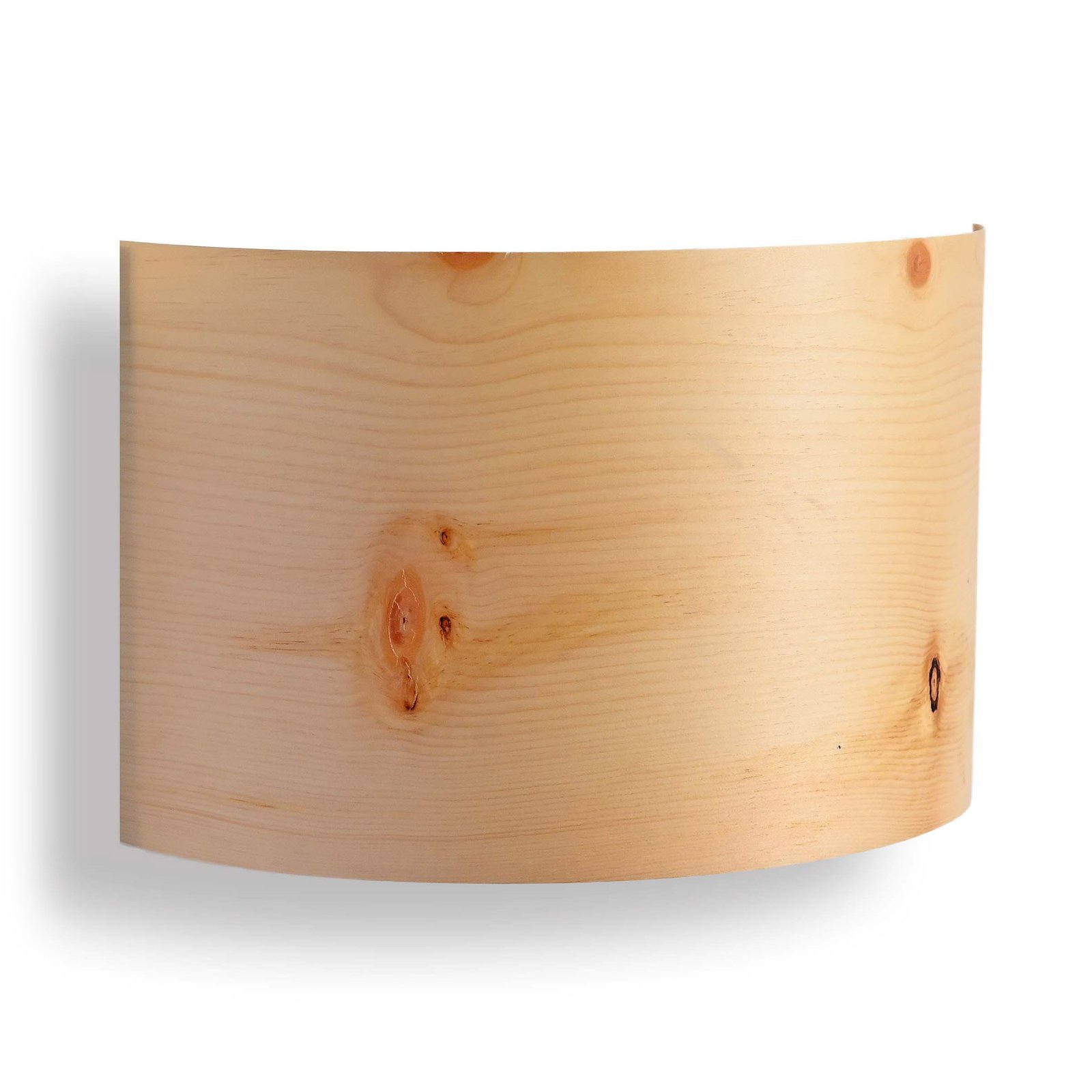LeuchtNatur Cortex wall light with wooden shade
