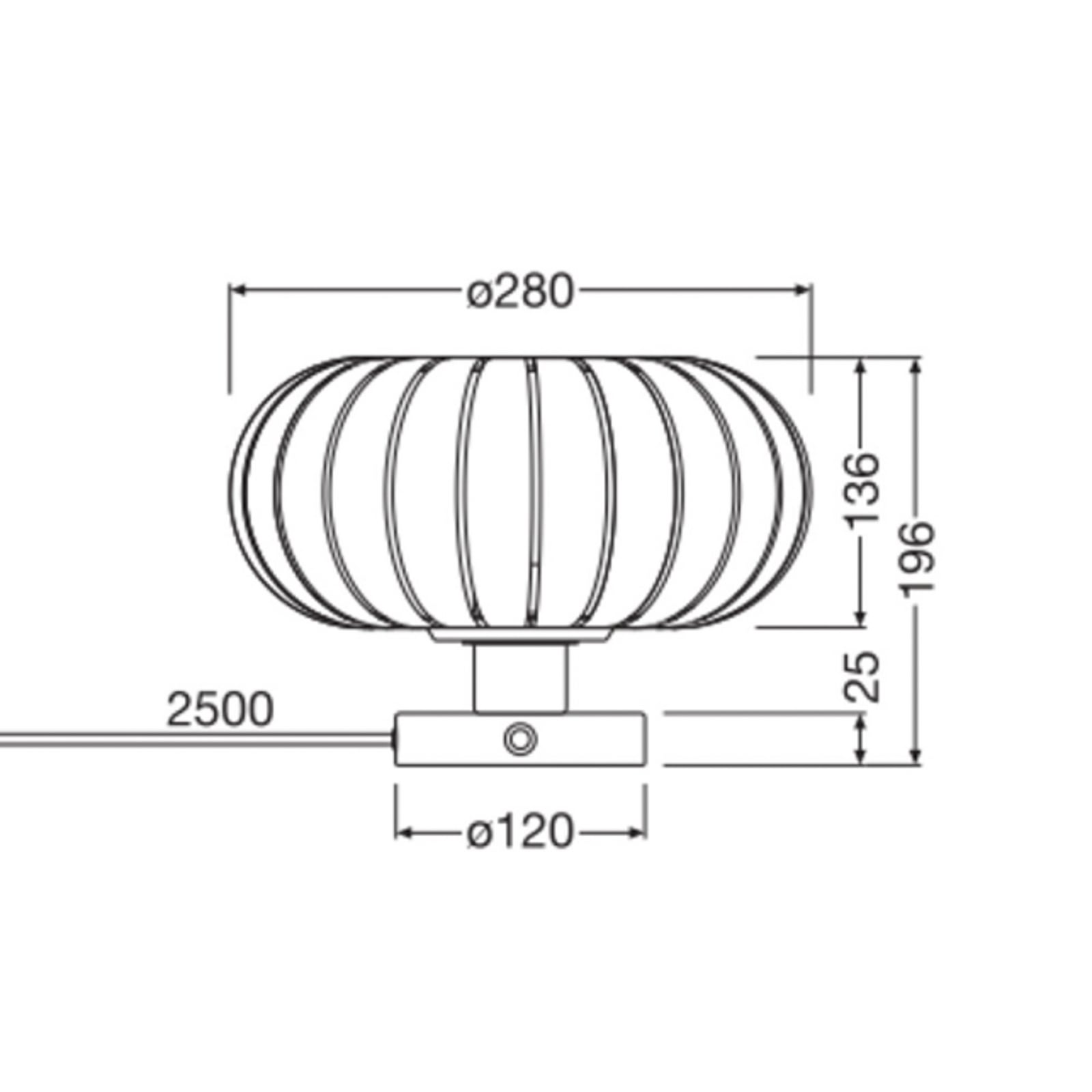 Επιτραπέζιο φωτιστικό OSRAM Decor Flora, πορτοκαλί, Ø 28 cm, E27 Επιτραπέζιο φωτιστικό OSRAM Decor Flora, πορτοκαλί, Ø 28 cm, E27