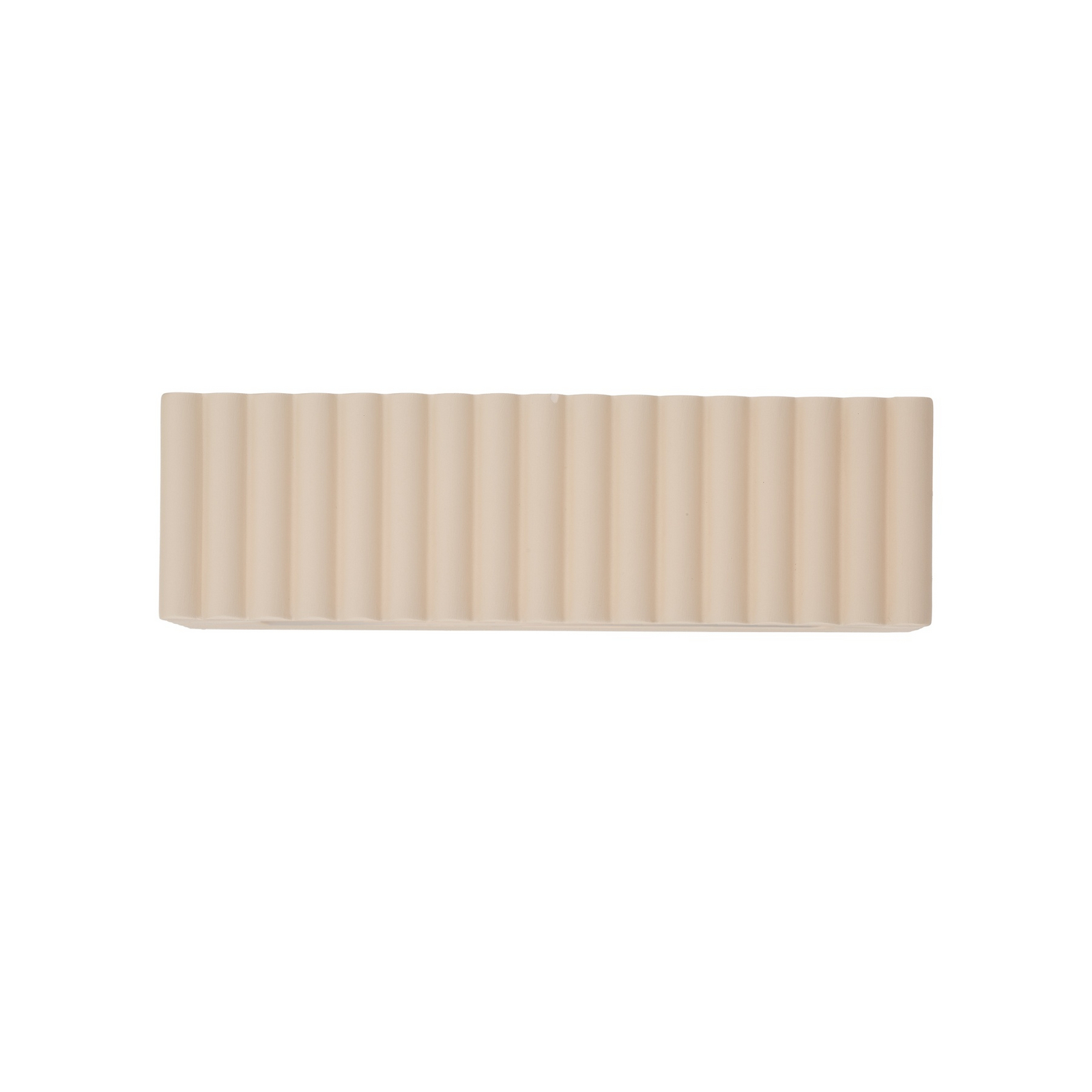 Rigata-seinävalaisin, beige, keraaminen, pituus 34 cm, valo ylös/alas Rigata-seinävalaisin, beige, keraaminen, pituus 34 cm, valo ylös/alas
