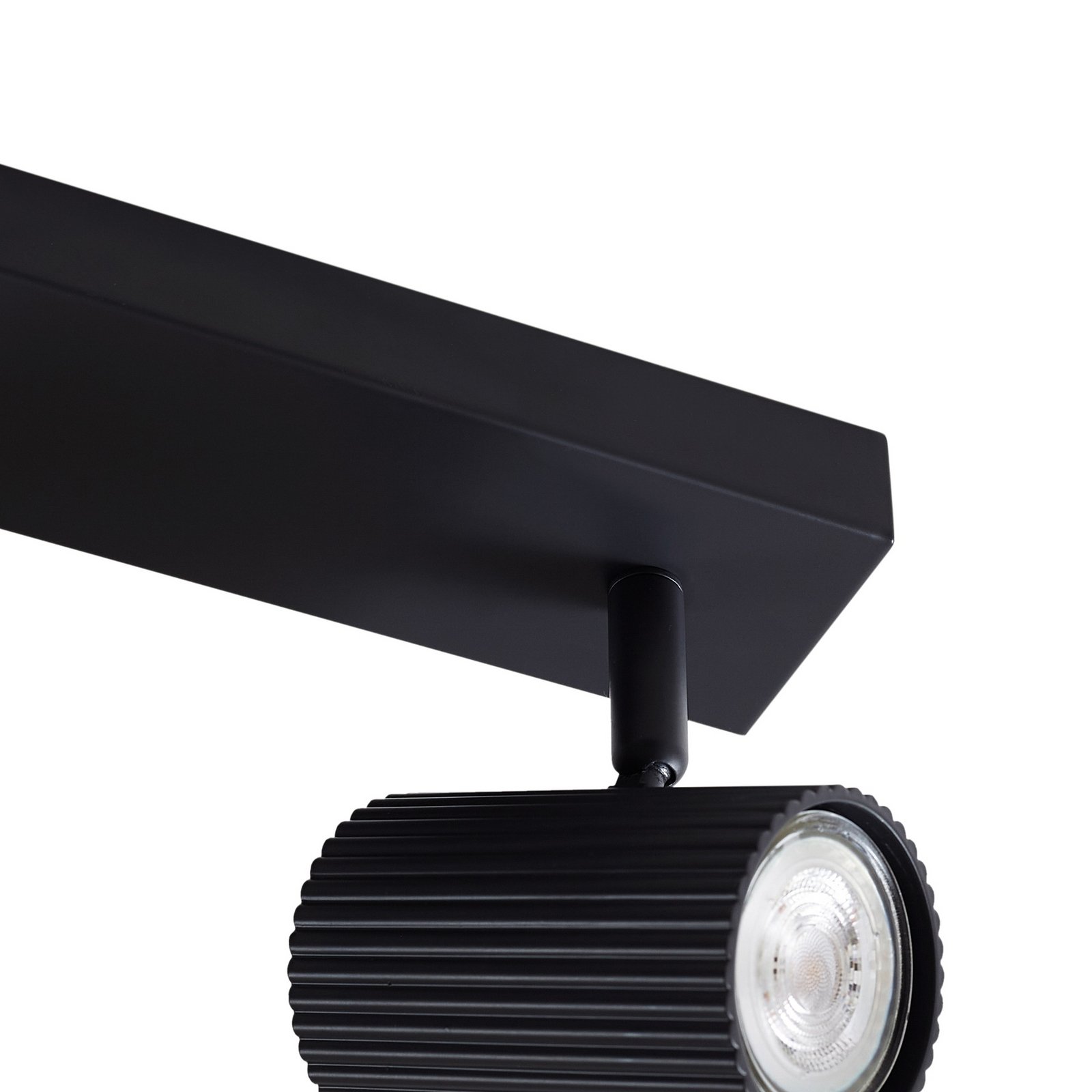 Lindby vägglampa Kardis, mörkgrå, 3 lampor, metall, GU10