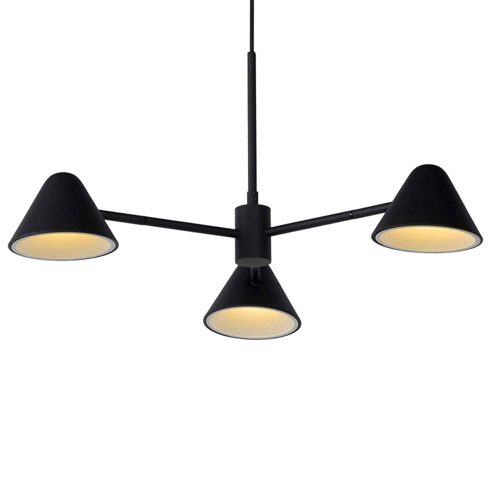 Lámpara colgante LED Devon, negro