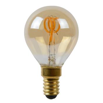 LED lamp E14 3W Druppel amber 2.200K dimbaar