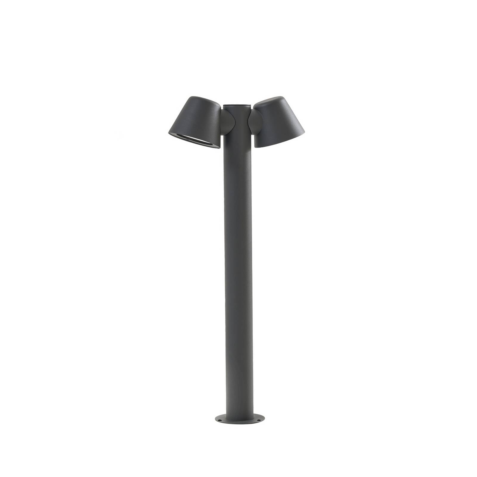 Lindby Wegeleuchte Ileyna, 2-flg., anthrazit, 100 cm