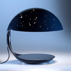 Martinelli Luce Cobra Scorpius lámpara mesa, azul