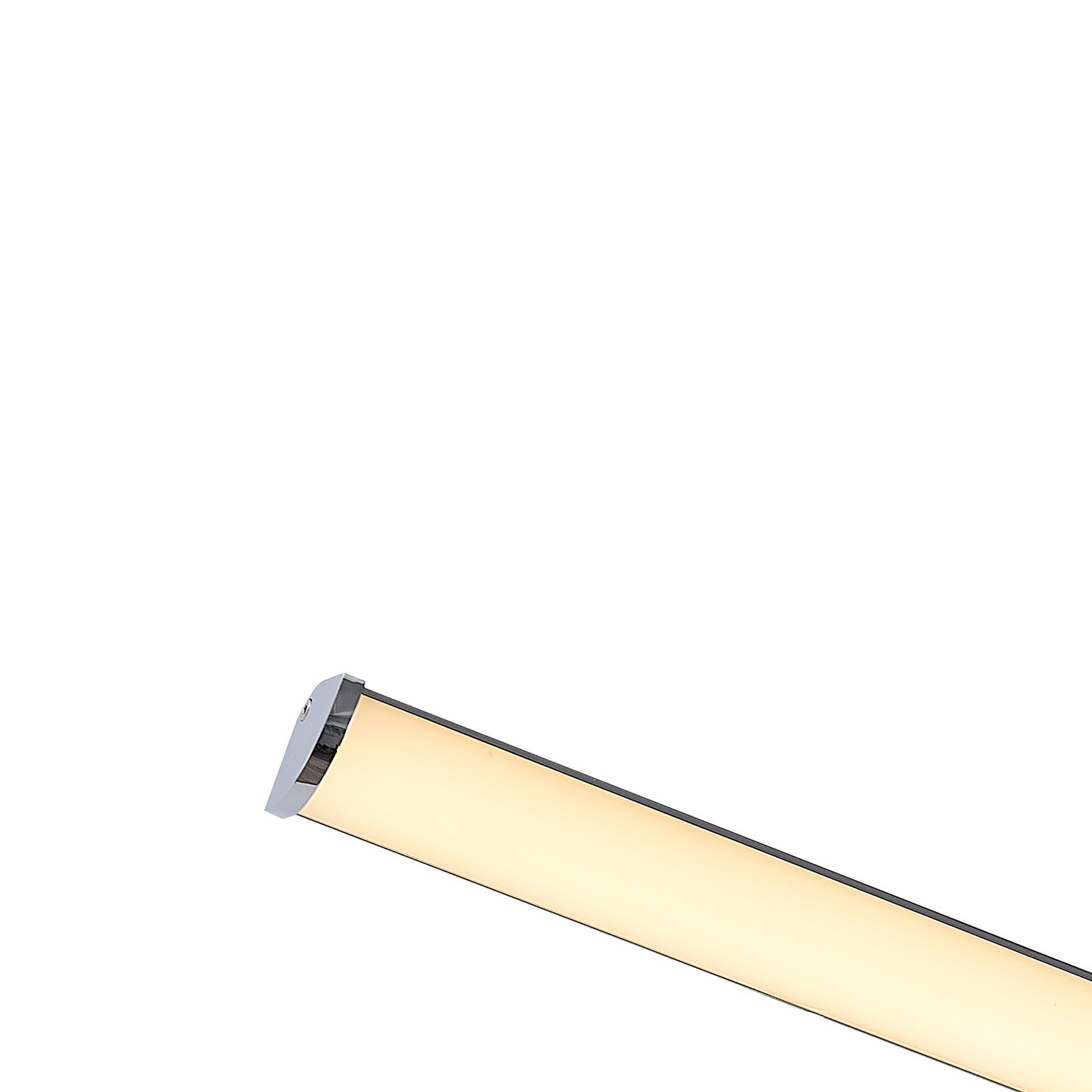 Lindby LED-Spiegelleuchte Sanya, 60 cm, chrom, Metall, IP44