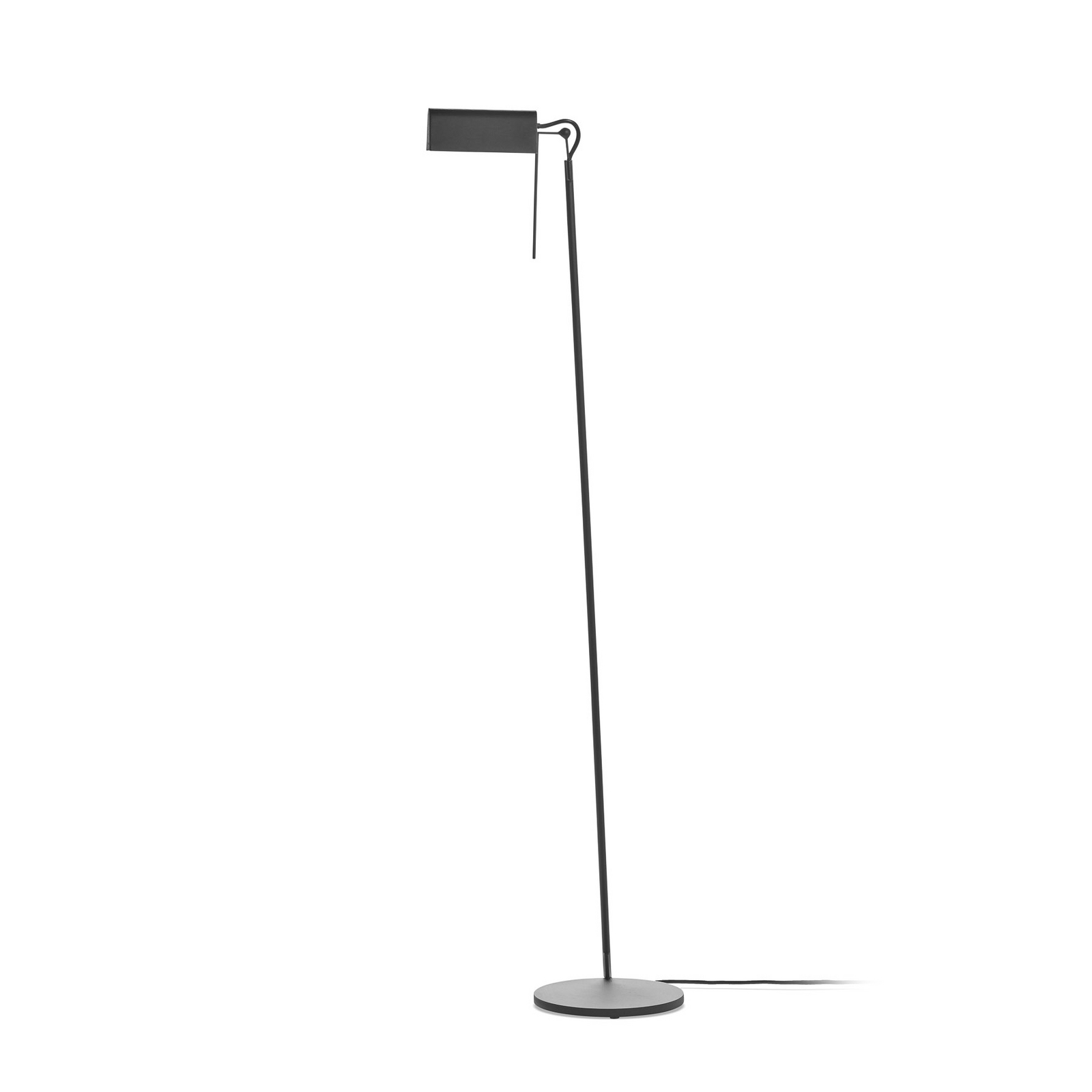 BLACK FOLD gulvlampe, sort, stål, højde 105 cm, G9 – Serax