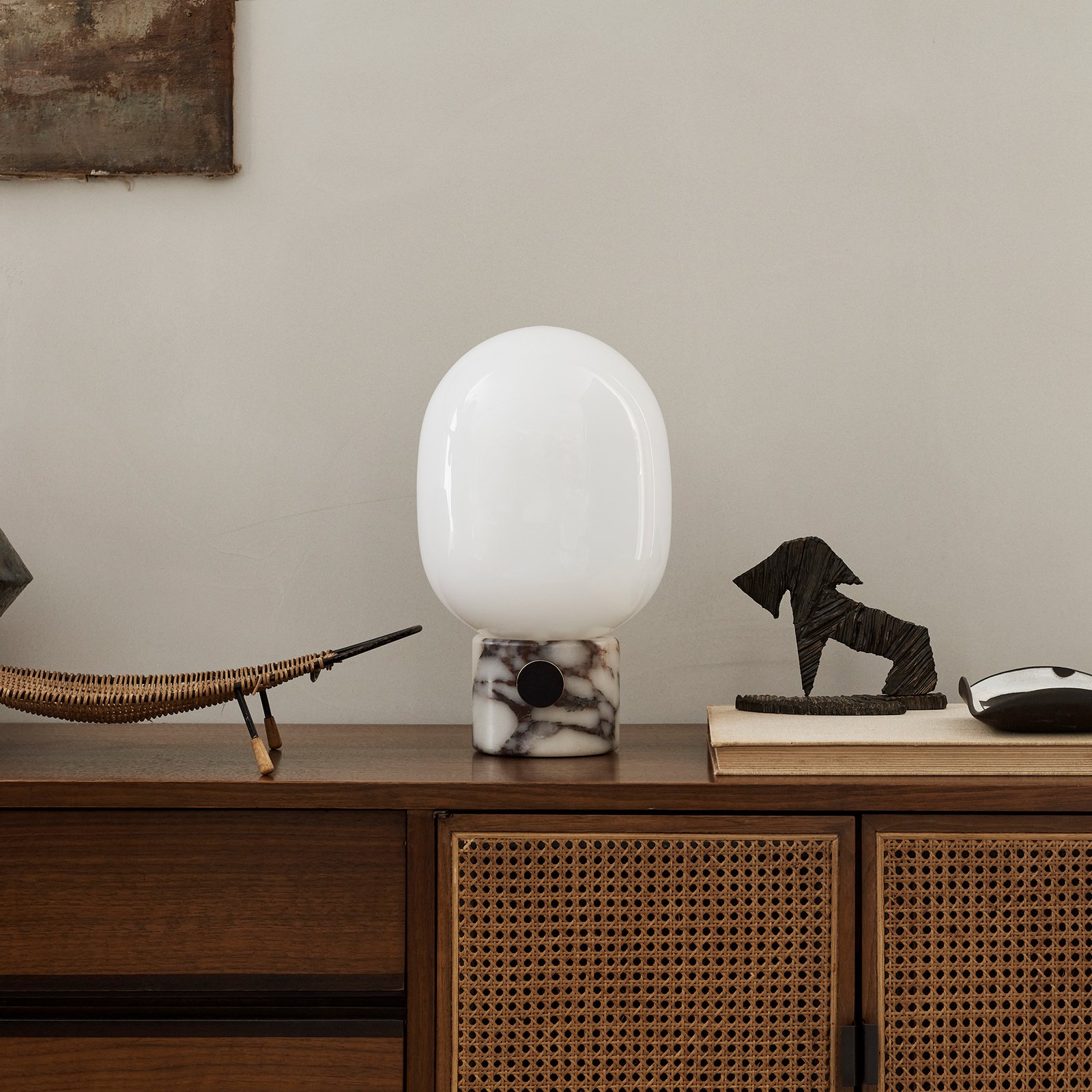 JWDA Lampa Stołowa L Calacatta/Bronzed Brass - Audo Copenhagen