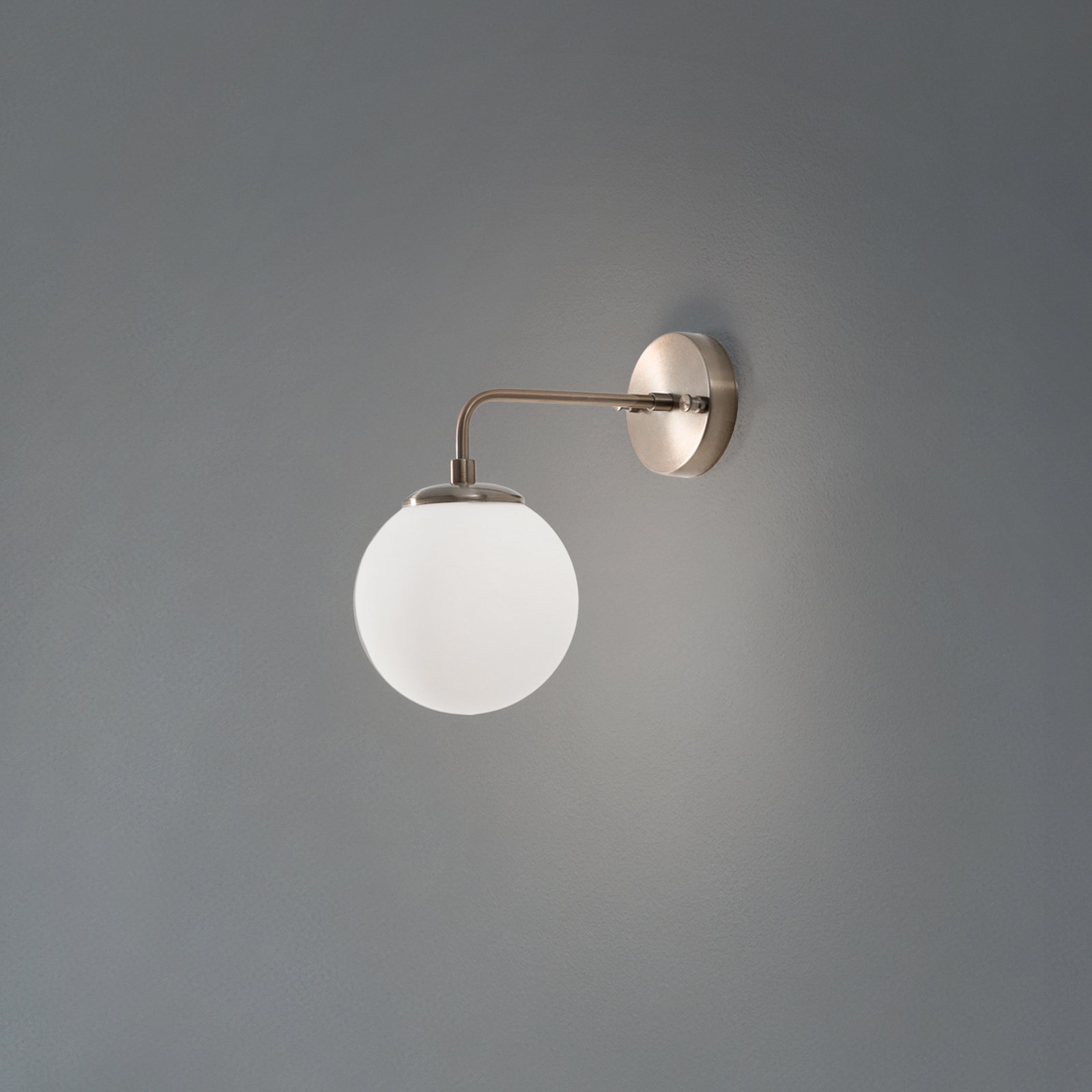 Applique murale Viran, doré antique, verre, hauteur 25 cm, E14